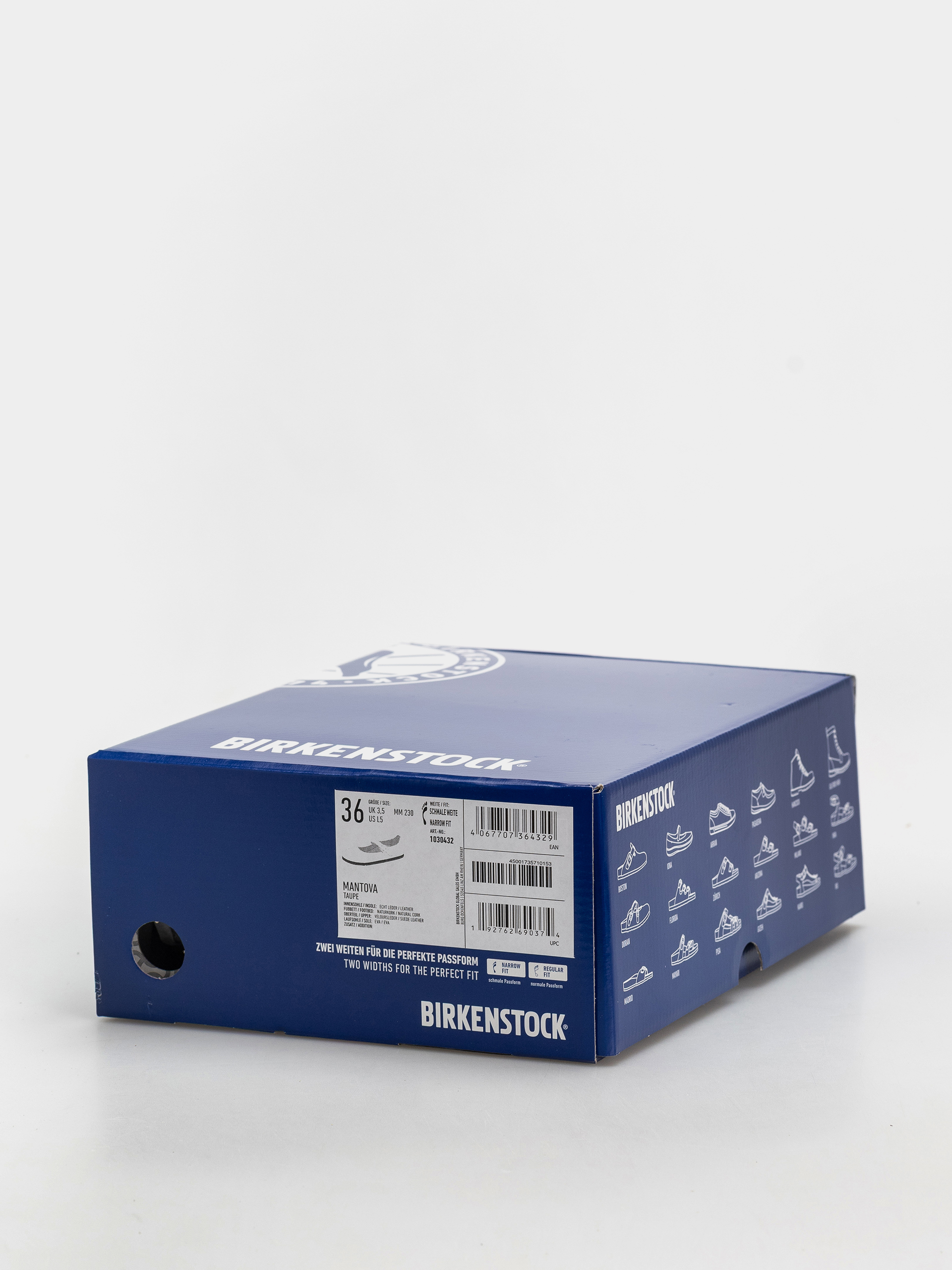 Birkenstock Mantova Suede Leather Narrow Wmn Flip Flops (taupe)