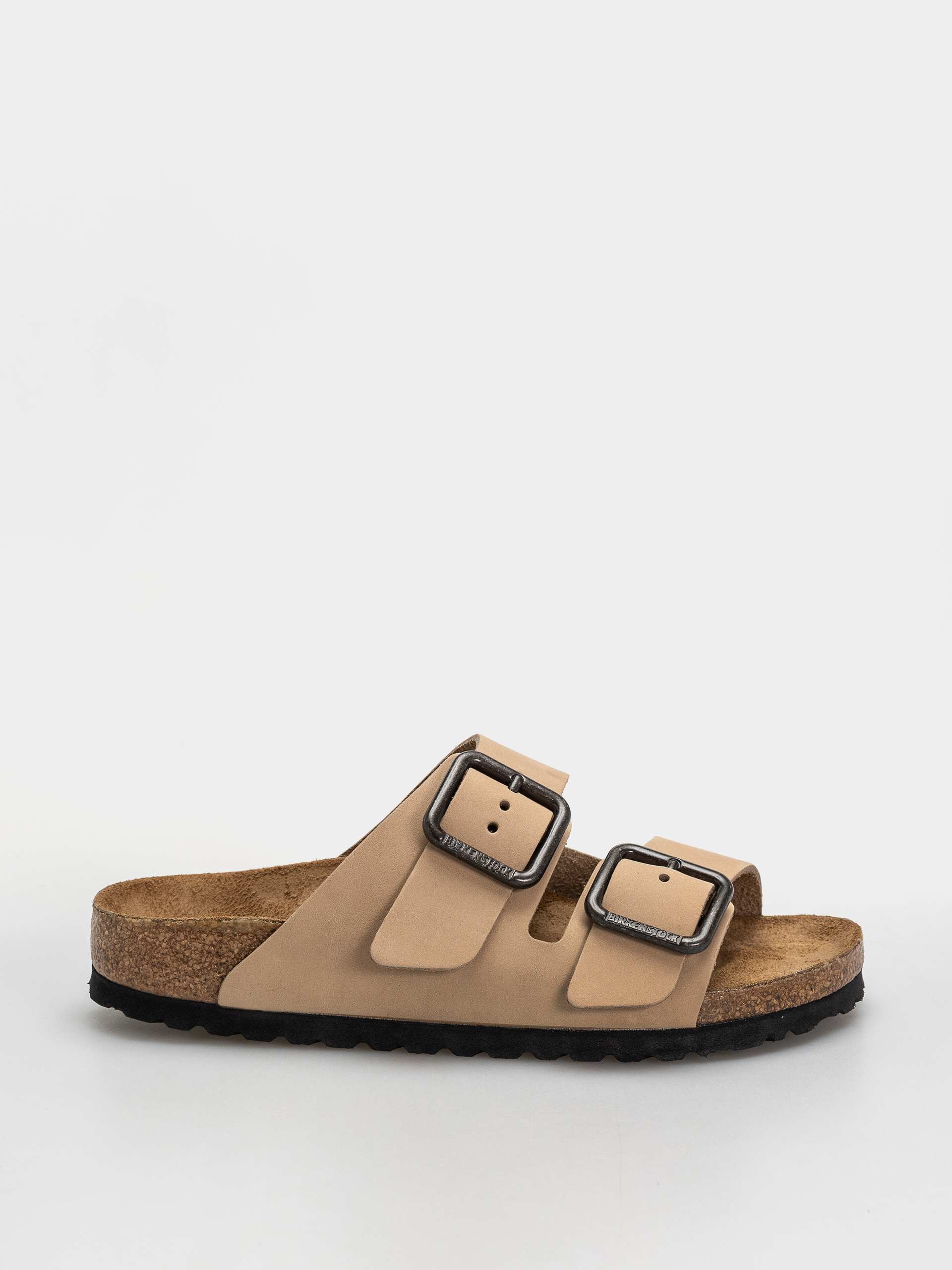 Birkenstock Arizona Wire Buckle Nubuck Leather Narrow Flip-flops