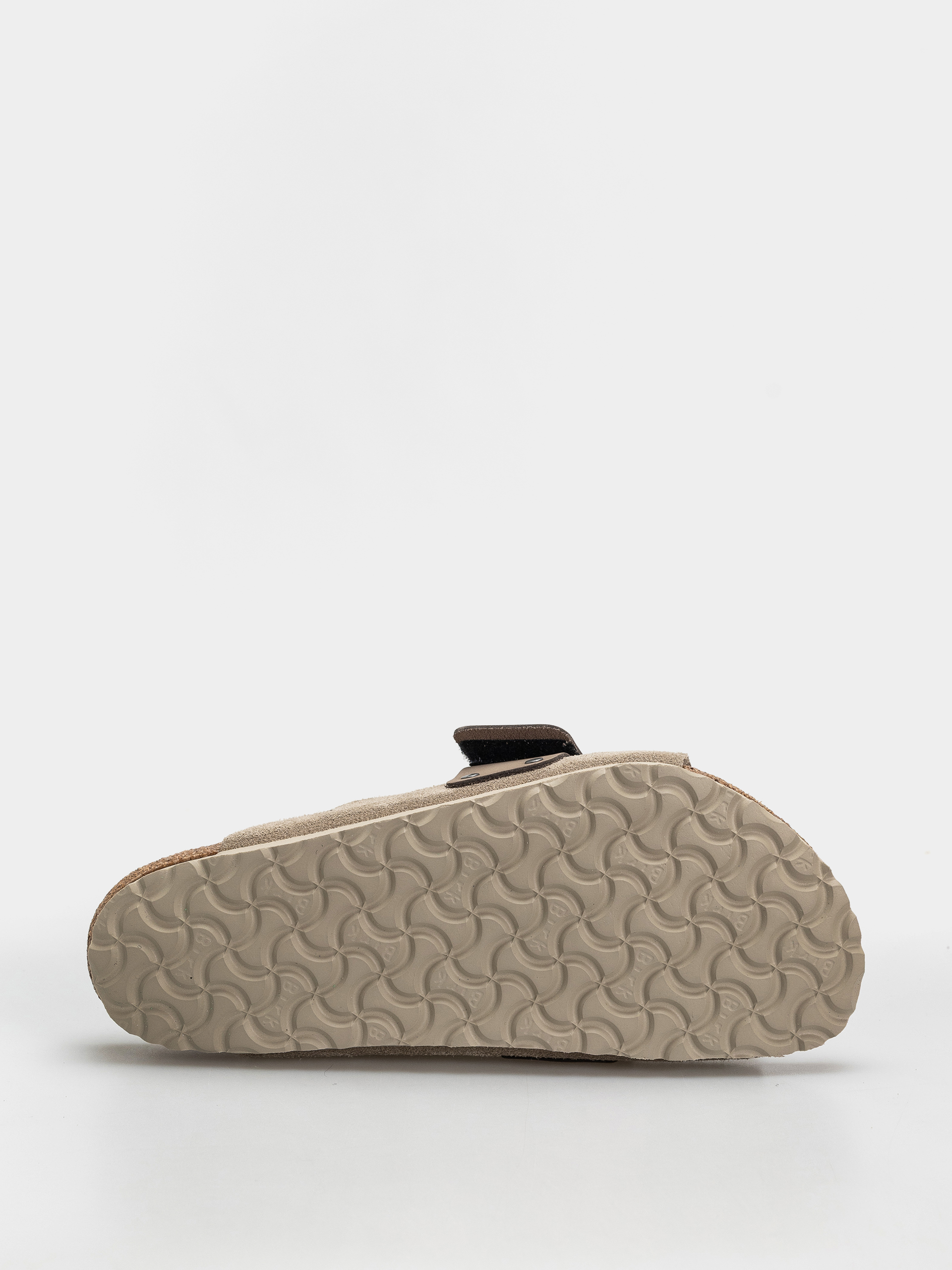 Birkenstock Kyoto Nubuck Suede Leather Regular Flip-flops (taupe)