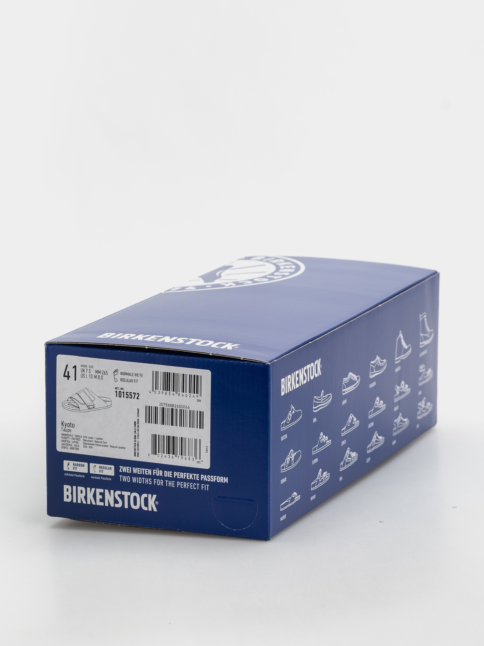 Birkenstock Kyoto Nubuck Suede Leather Regular Flip Flops (taupe)