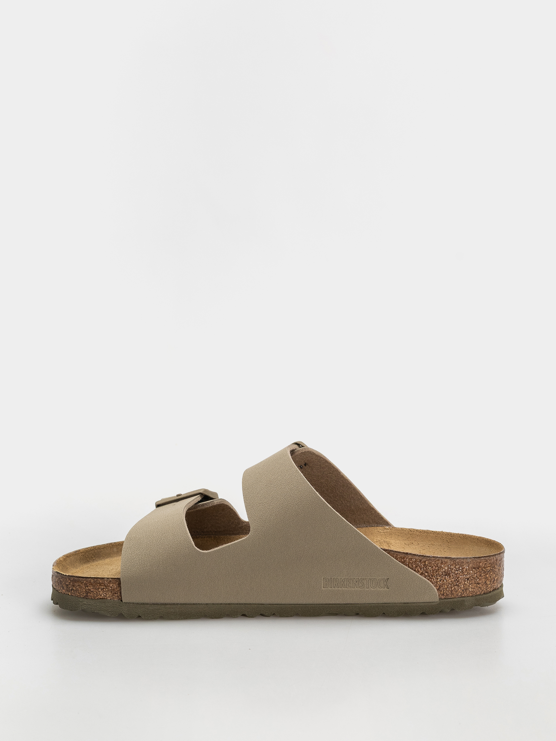 Birkenstock Arizona Birko Flor Regular Flip Flops (faded khaki)