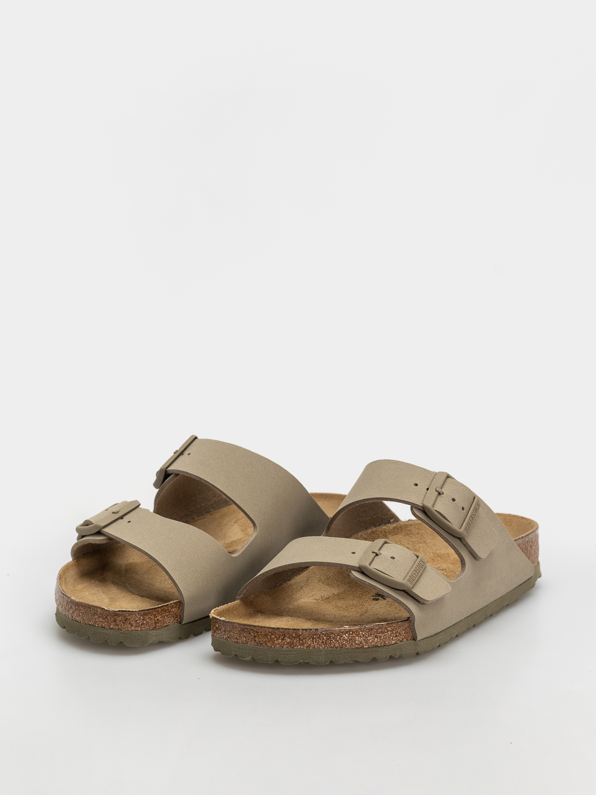 Birkenstock Arizona Birko Flor Regular Flip-flops (faded khaki)