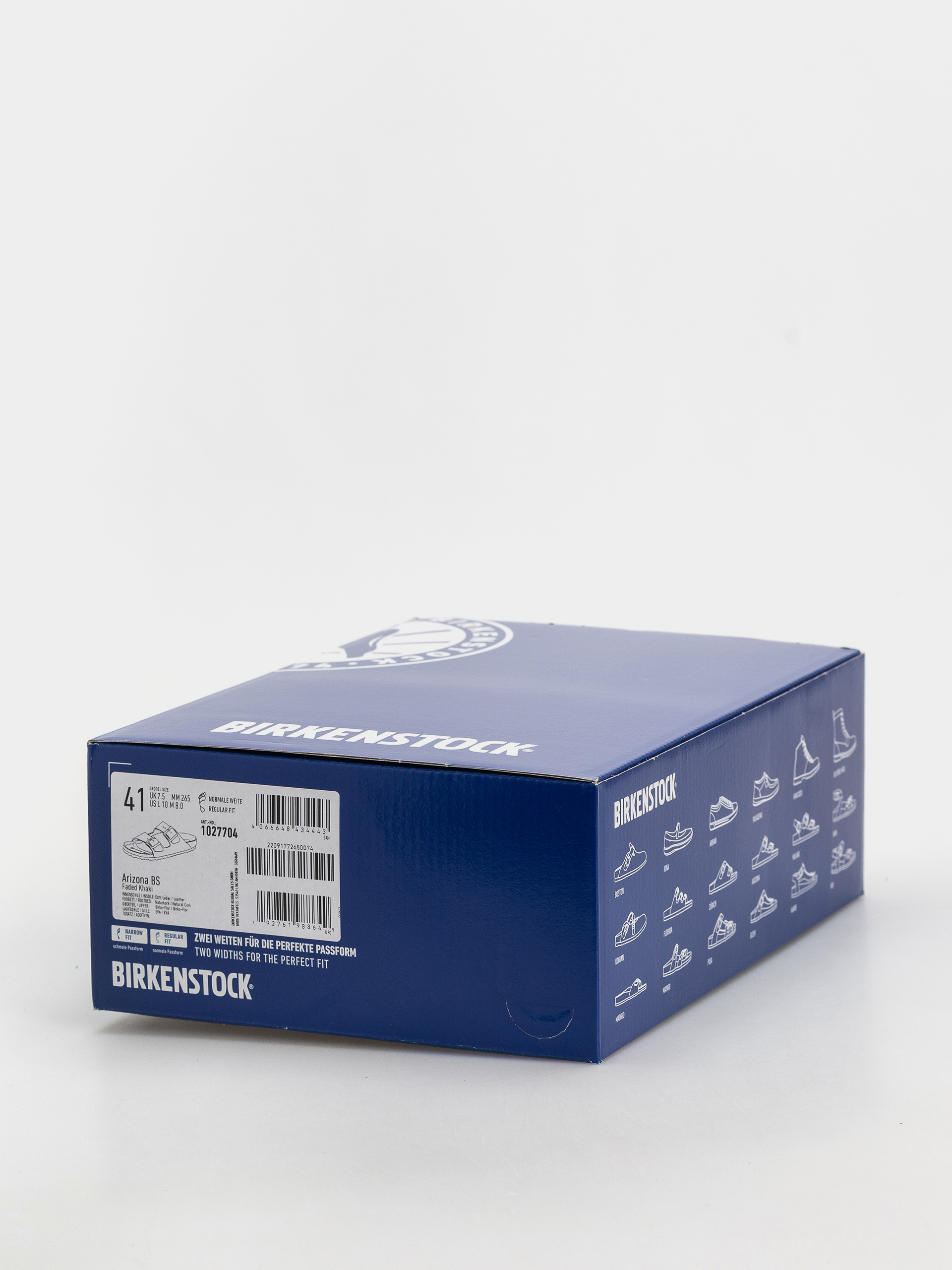 Birkenstock Arizona Birko Flor Regular Flip Flops (faded khaki)