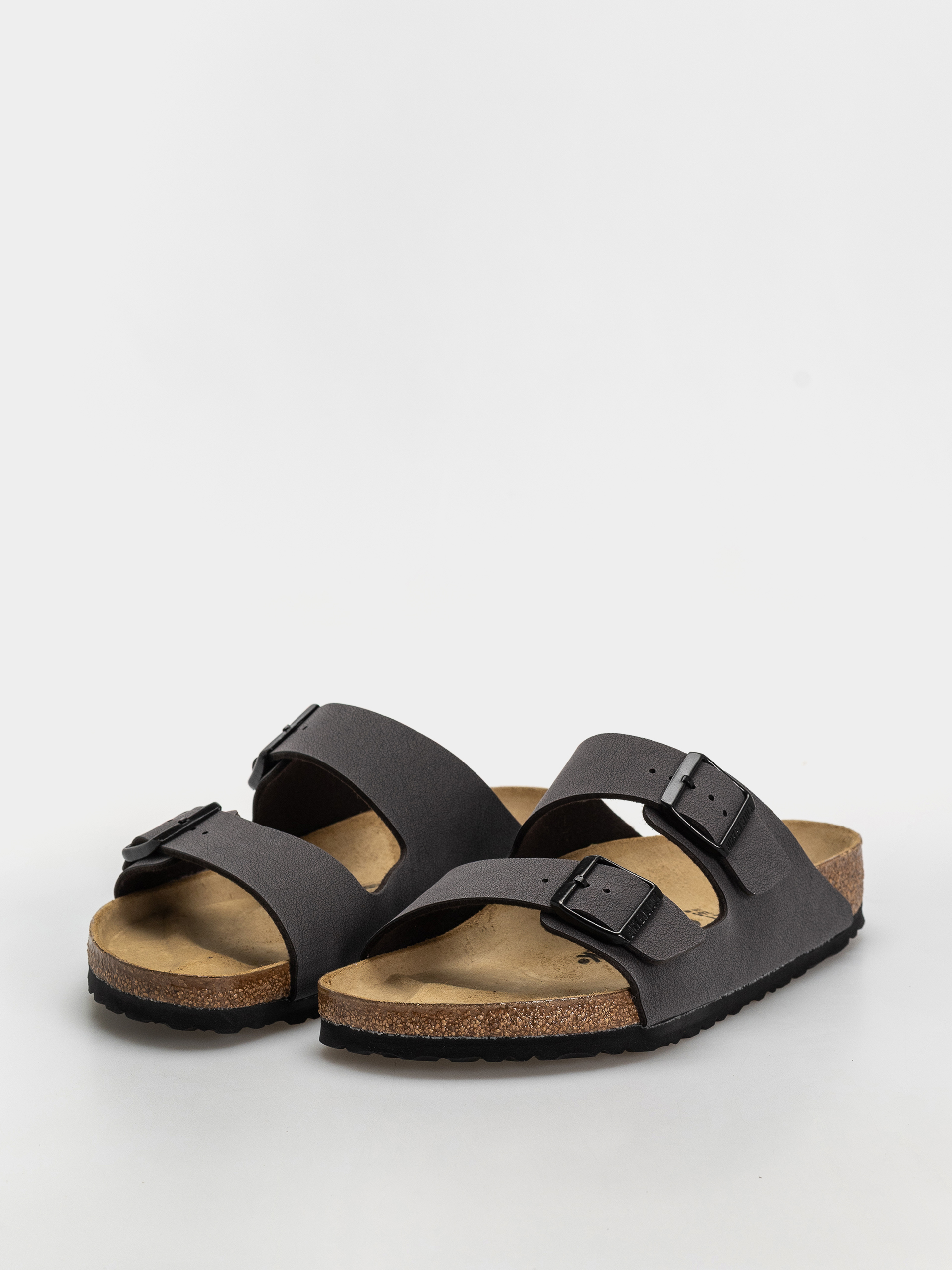 Birkenstock Arizona Birkibuc Regular Flip Flops (velvet gray/black)