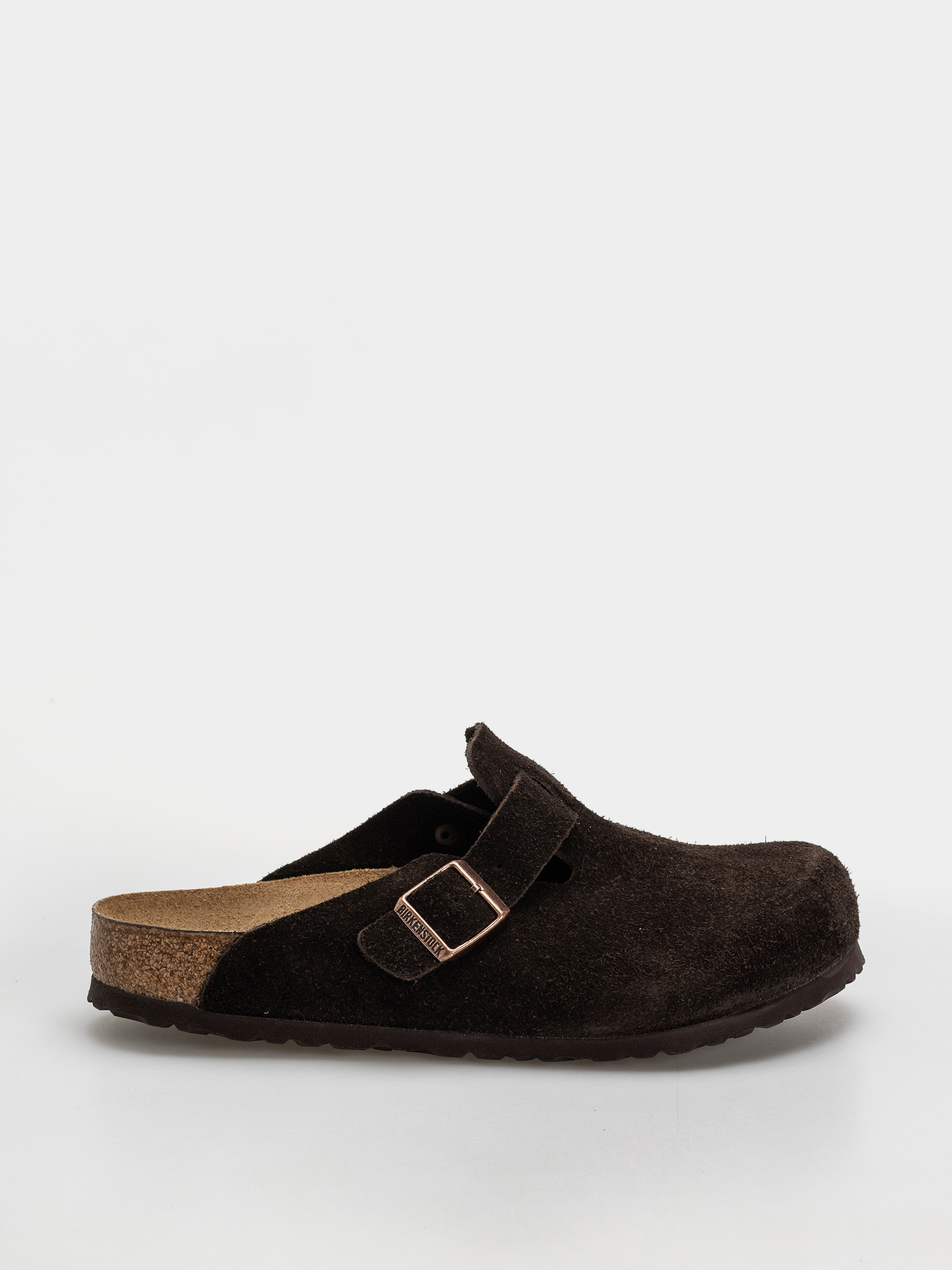 Birkenstock Boston Suede Regular Flip-flops (mocha)