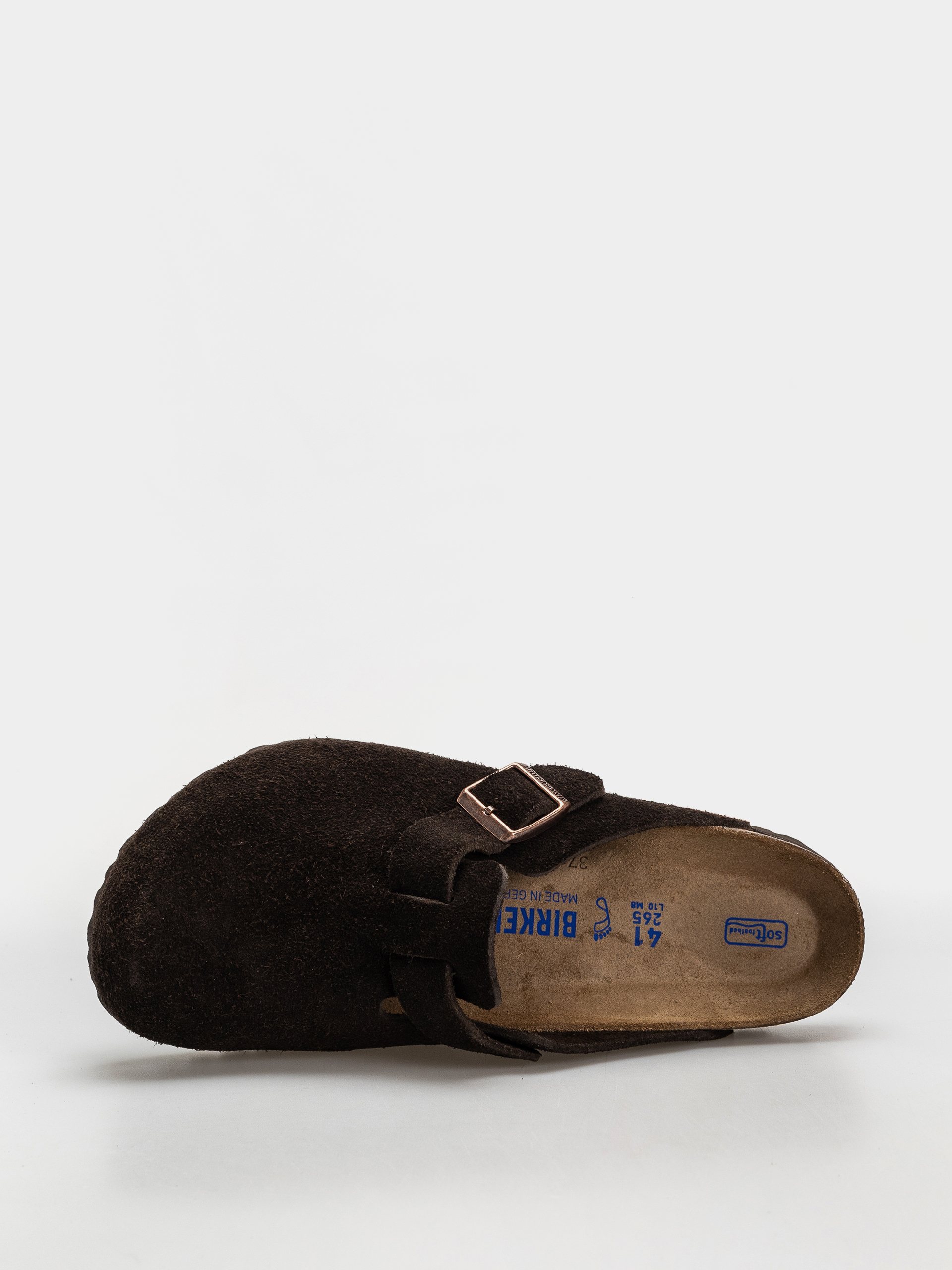 Birkenstock Boston Suede Regular Flip-flops (mocha)