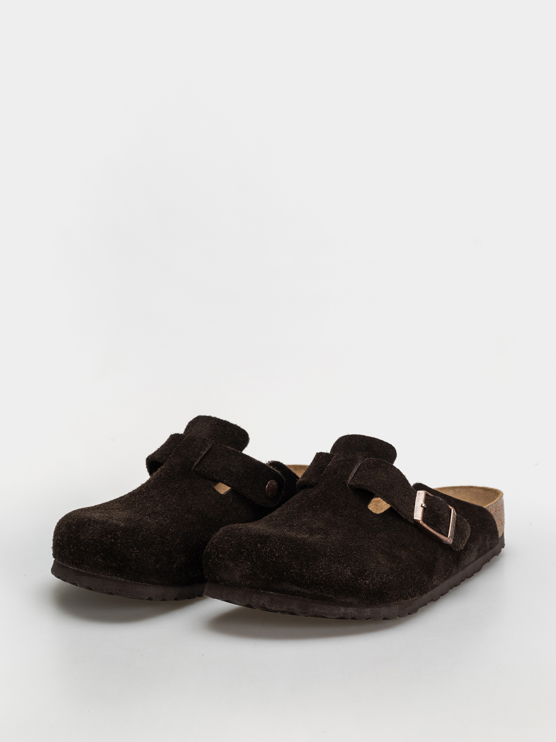 Birkenstock Boston Suede Regular Flip-flops (mocha)