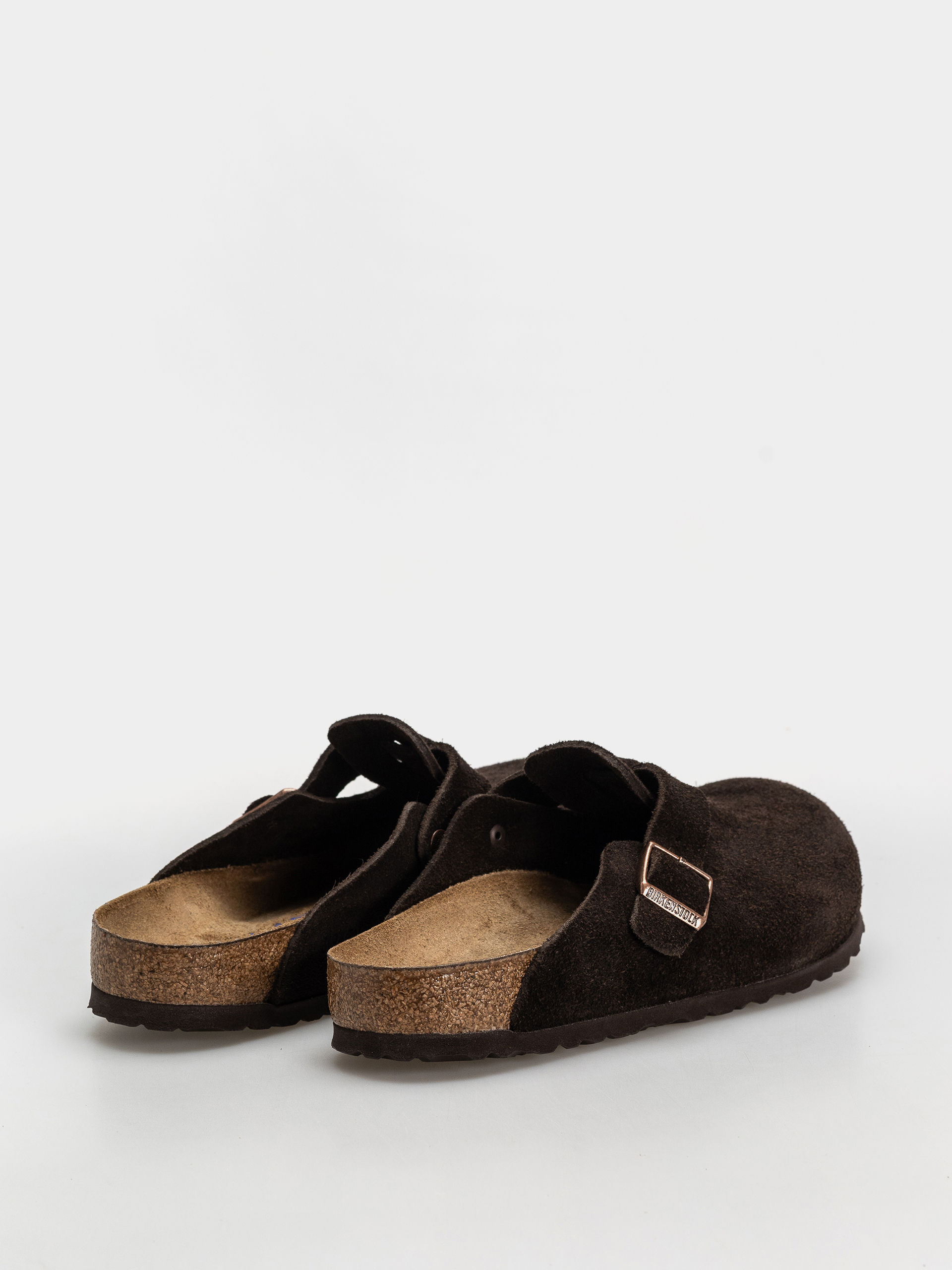 Birkenstock Boston Suede Regular Flip-flops (mocha)