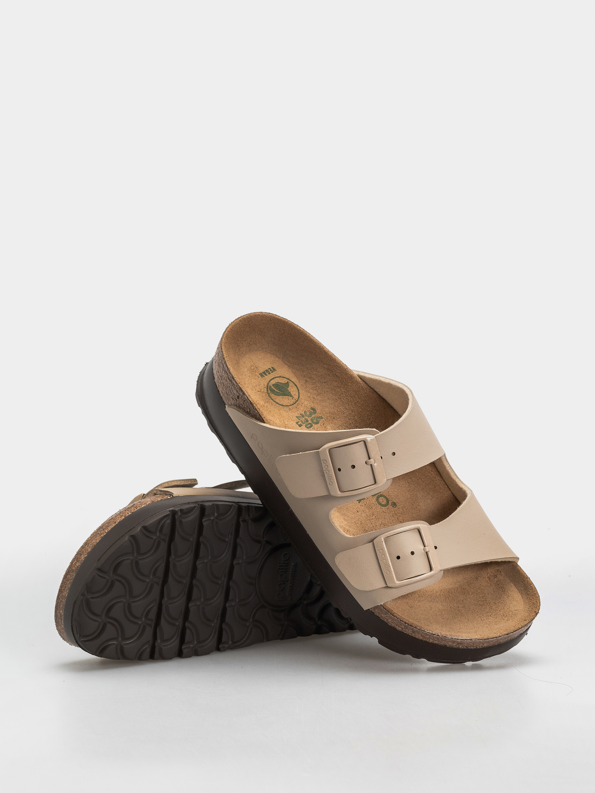 Birkenstock Arizona Flex Platform Birko Flor Narrow Wmn Flip-flops (sandcastle)