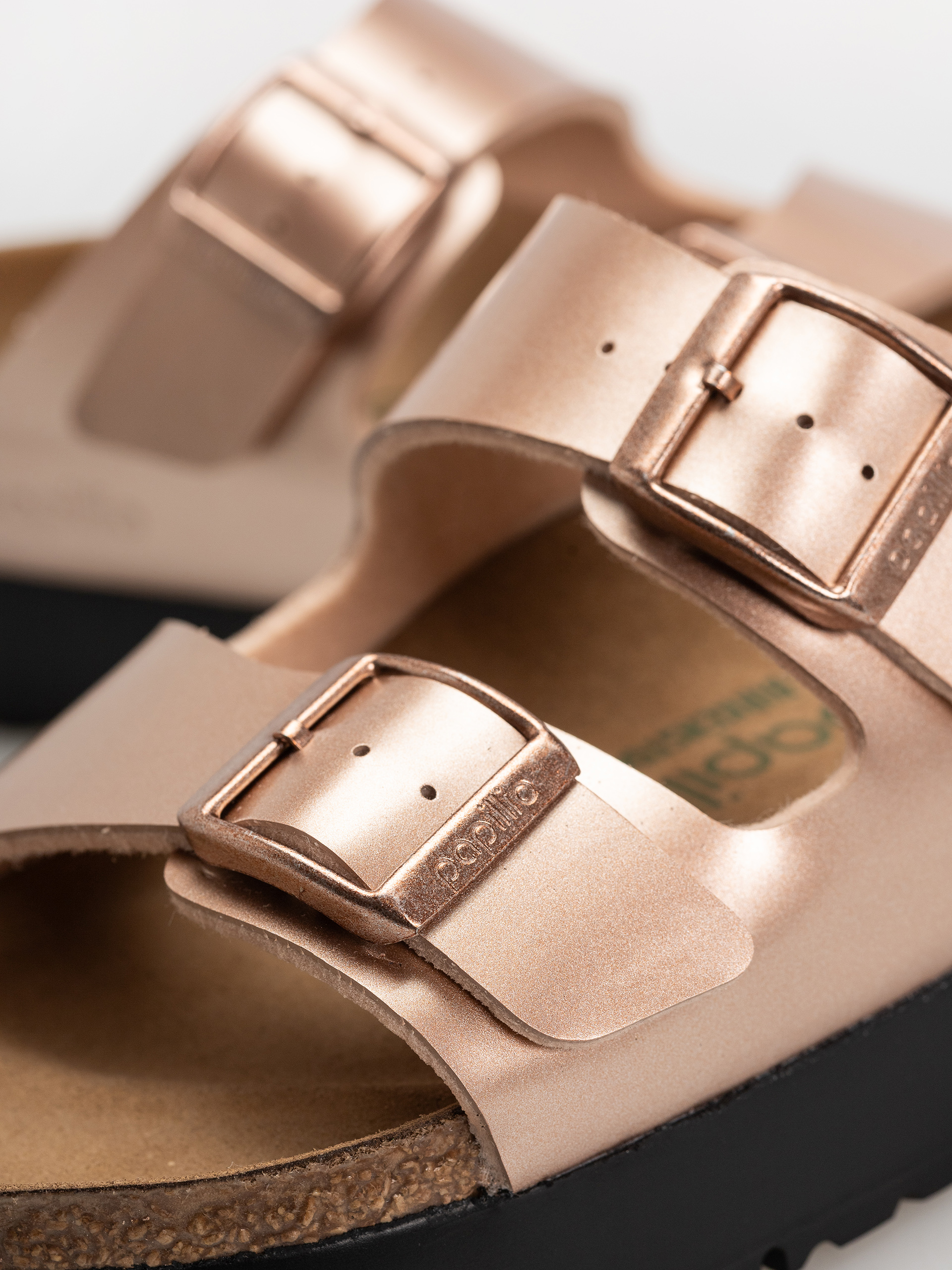 Birkenstock Arizona Flex Platform Birko Flor Narrow Wmn Flip-flops (electric metallic copper)