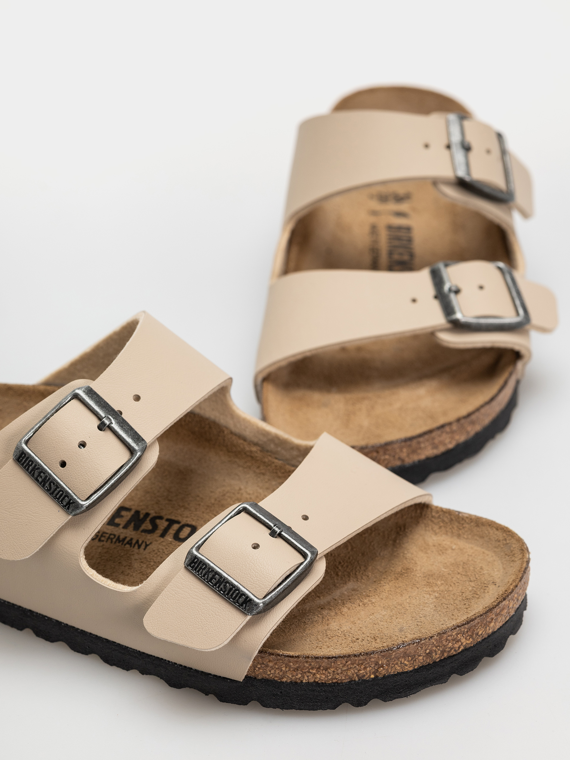 Birkenstock Arizona Birko Flor Narrow Flip-flops (sandcastle)