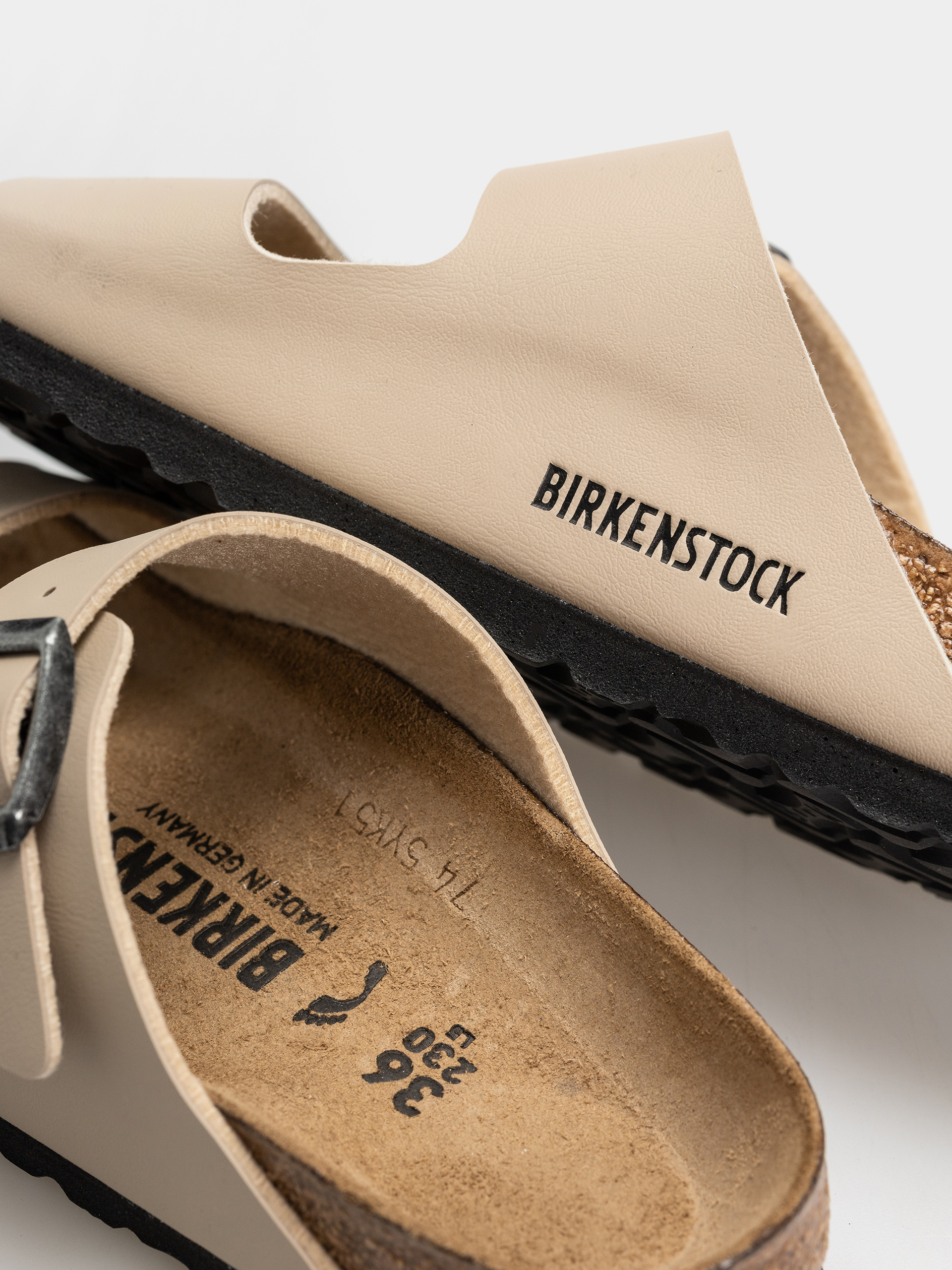 Birkenstock Arizona Birko Flor Narrow Flip Flops (sandcastle)