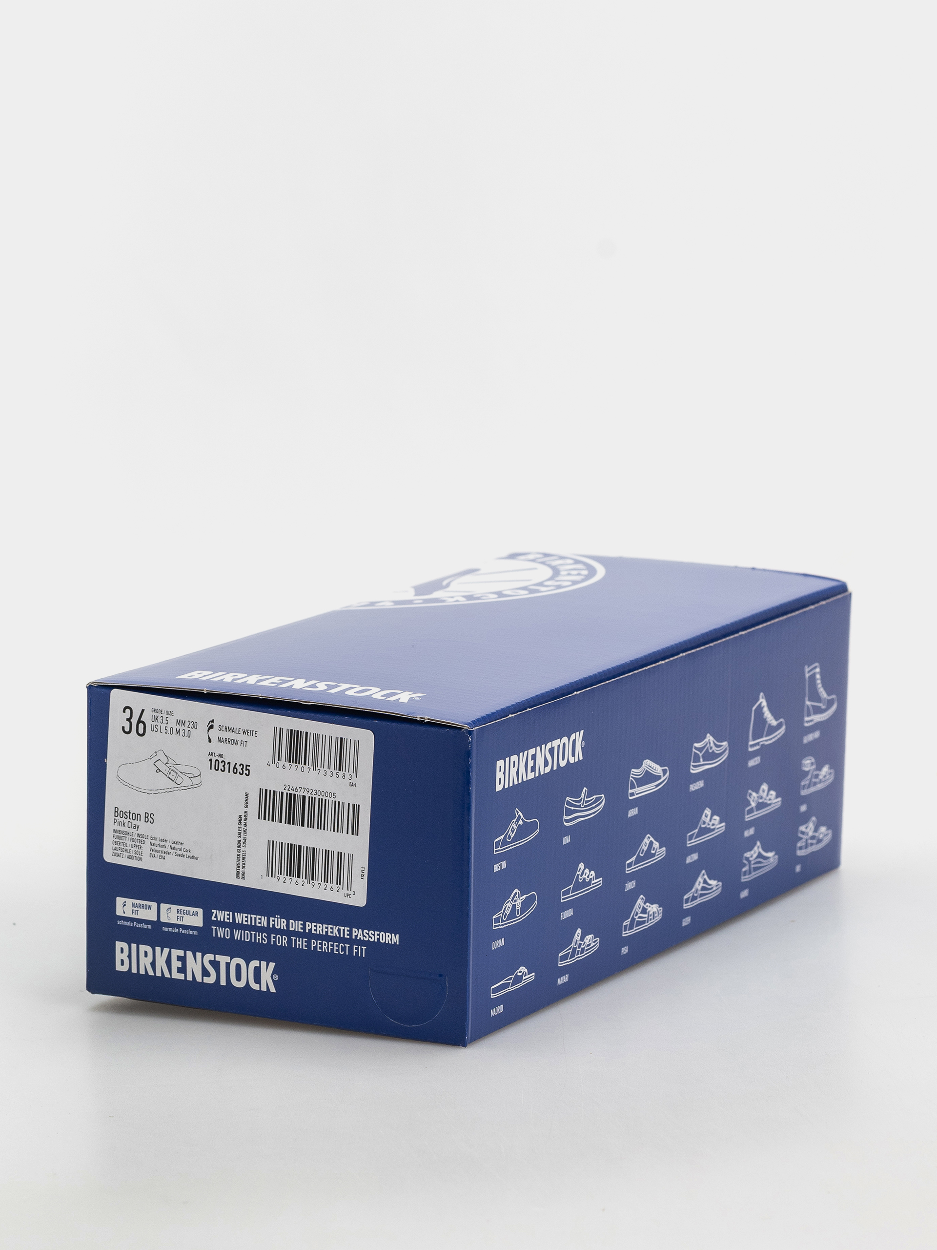 Birkenstock Boston Suede Leather Narrow Flip Flops (pink clay)