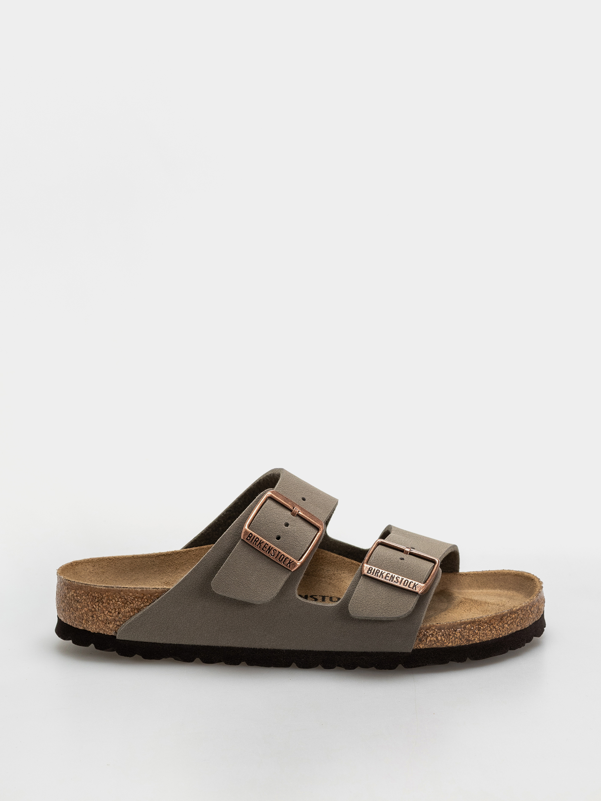 Birkenstock Arizona Birkibuc Regular Flip Flops (stone)