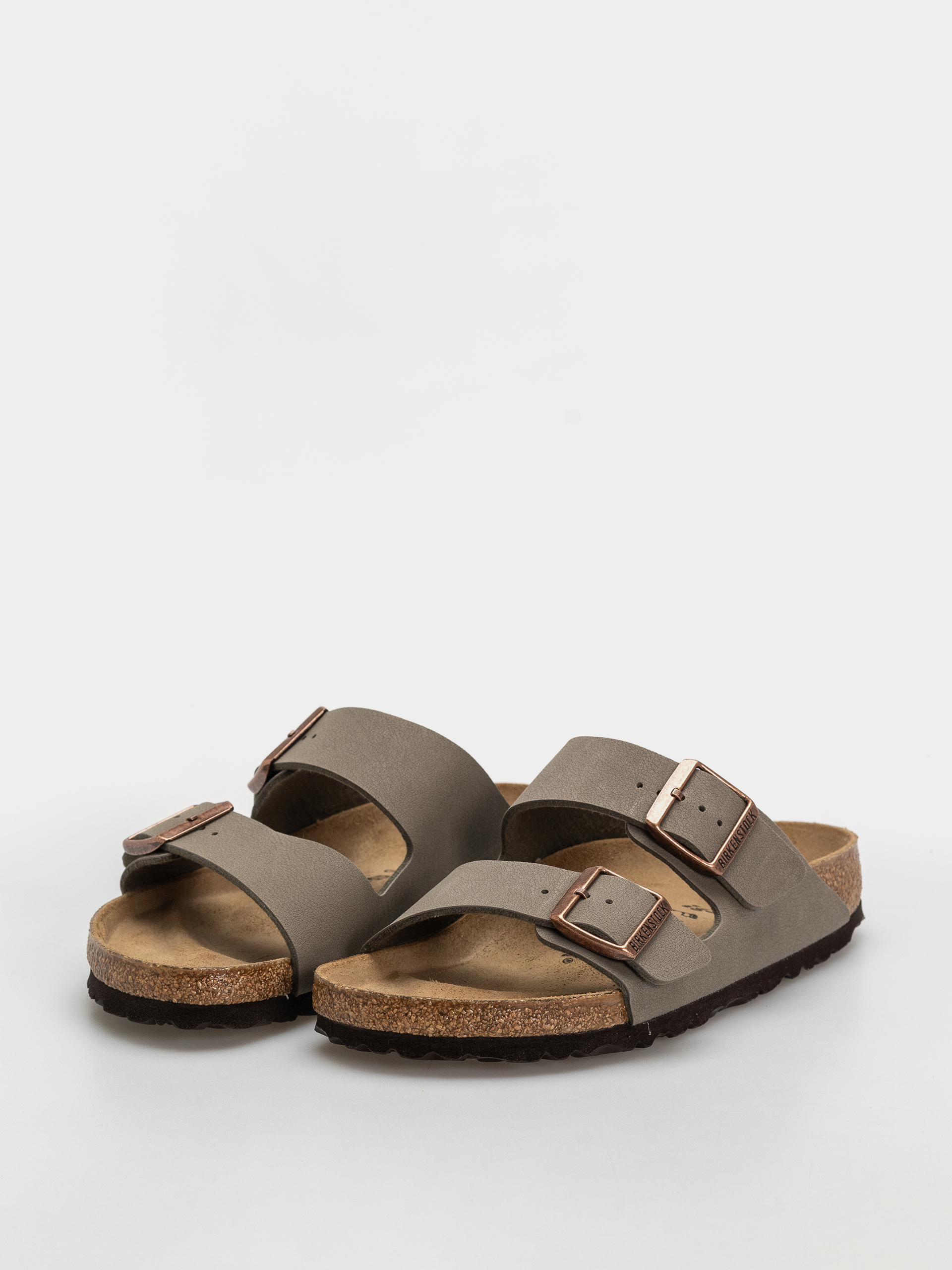Birkenstock Arizona Birkibuc Regular Flip-flops (stone)