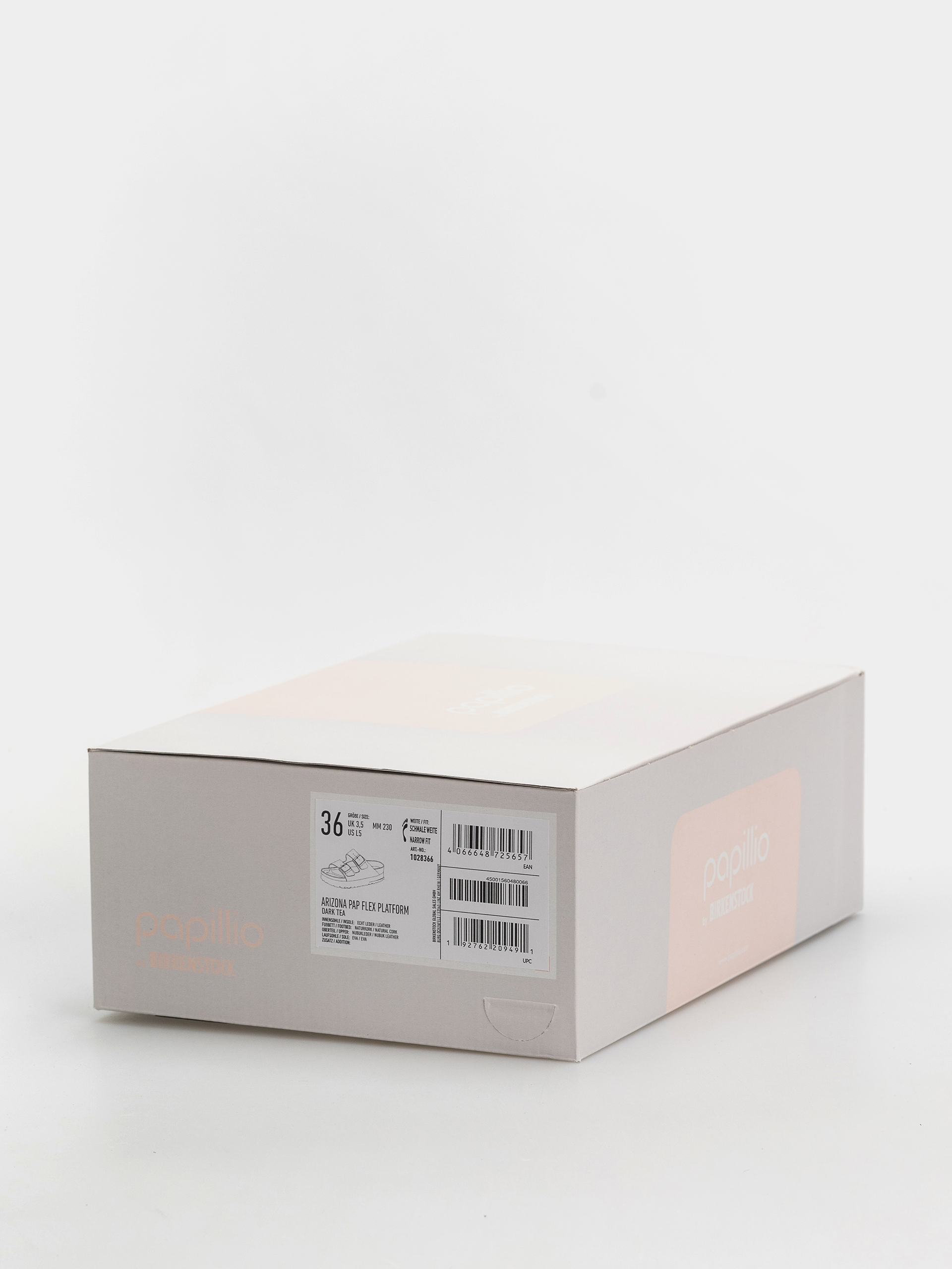 Birkenstock Arizona Flex Platform Nubuck Leather Narrow Wmn Flip-flops (dark tea)