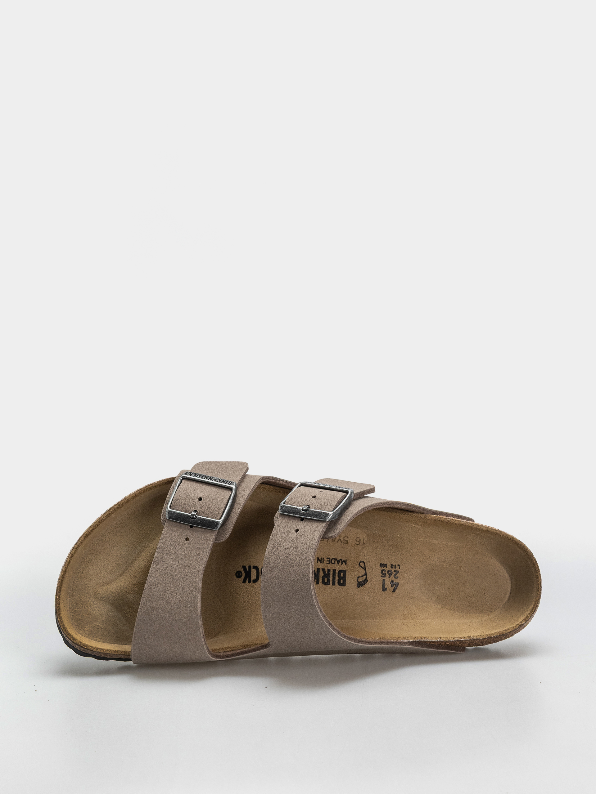 Birkenstock Arizona Birkibuc Regular Flip Flops (gray taupe)