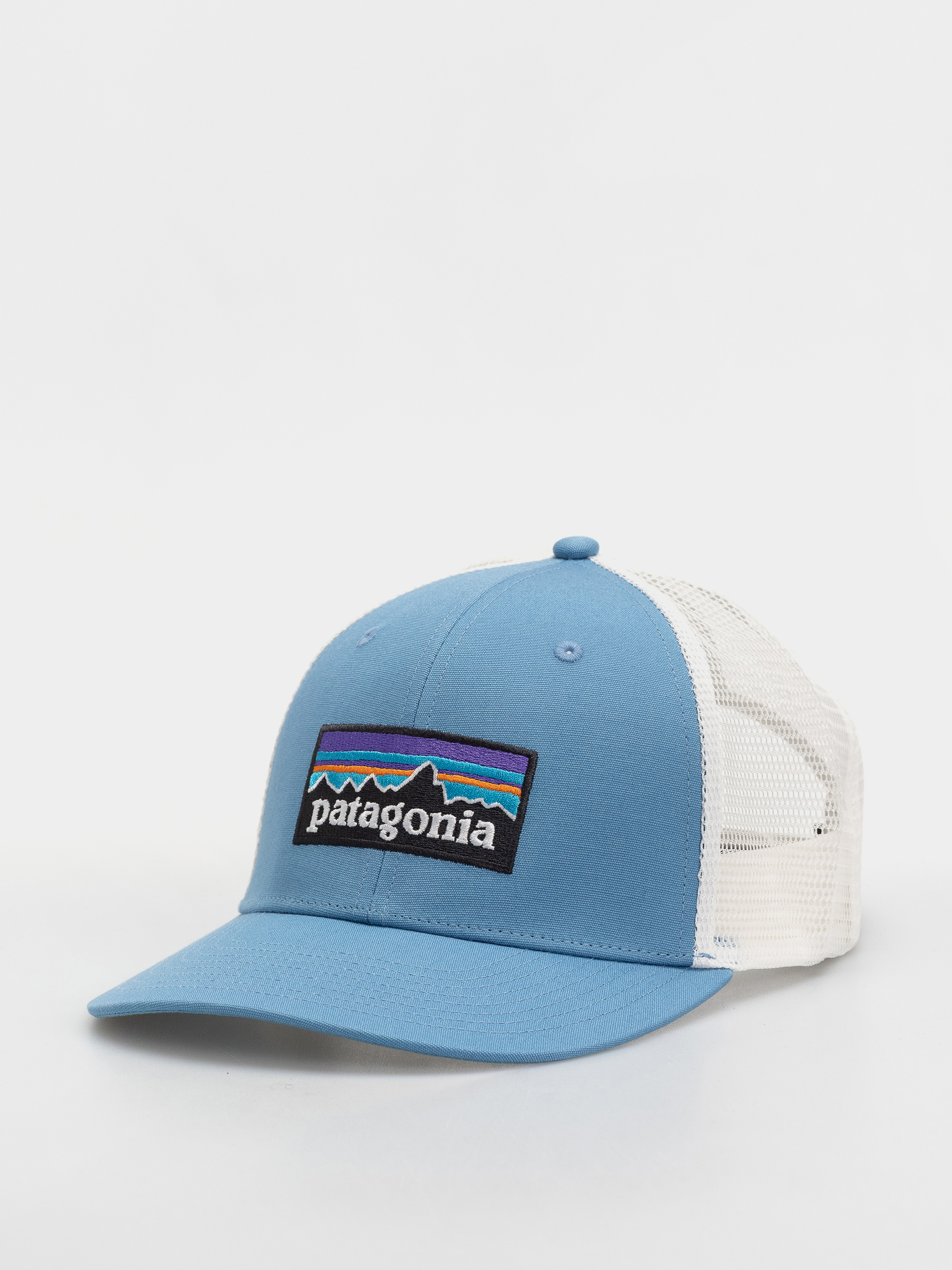 Patagonia P 6 Logo Trucker Cap (shore blue)