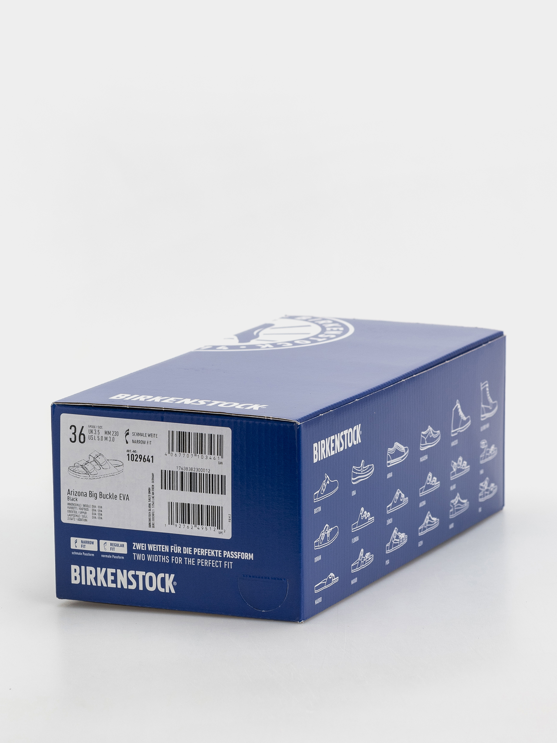 Birkenstock Arizona Big Buckle EVA Narrow Wmn Flip Flops (black)