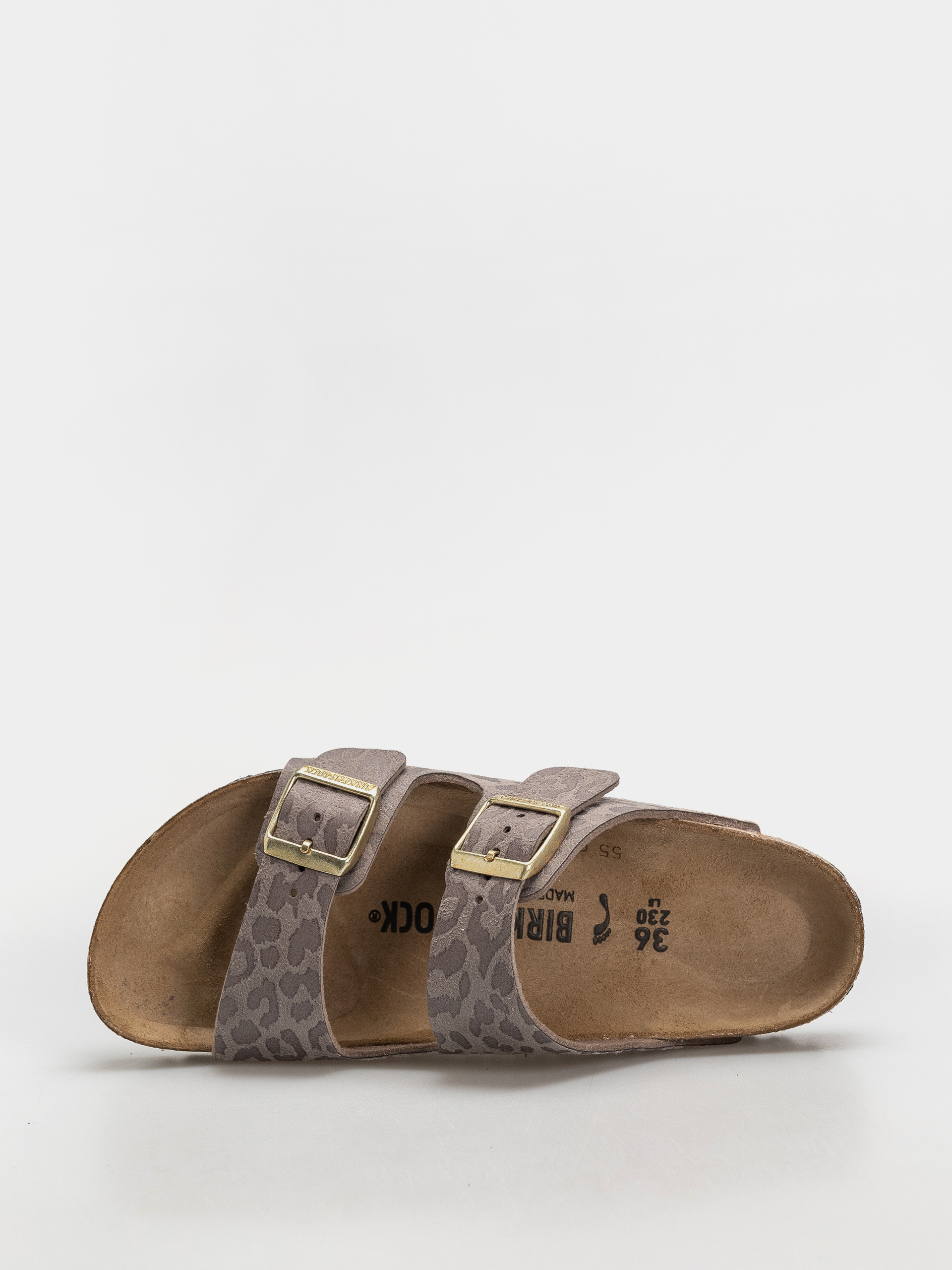 Birkenstock Arizona Synthetics Narrow Wmn Flip-flops (syn leo grey taupe)
