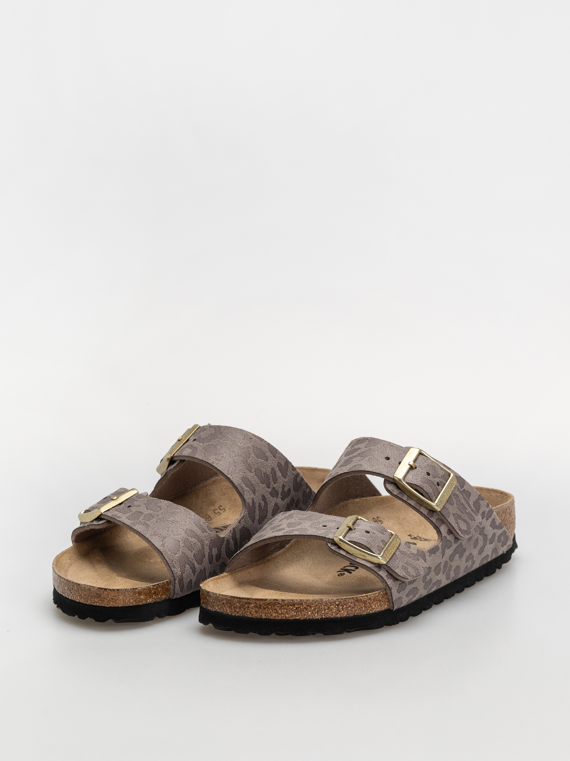 Birkenstock Arizona Synthetics Narrow Wmn Flip Flops (syn leo grey taupe)