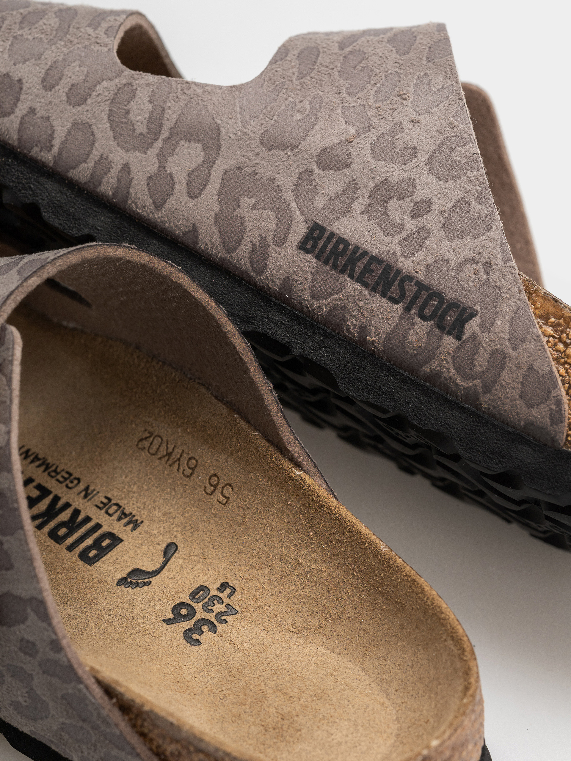 Birkenstock Arizona Synthetics Narrow Wmn Flip-flops (syn leo grey taupe)