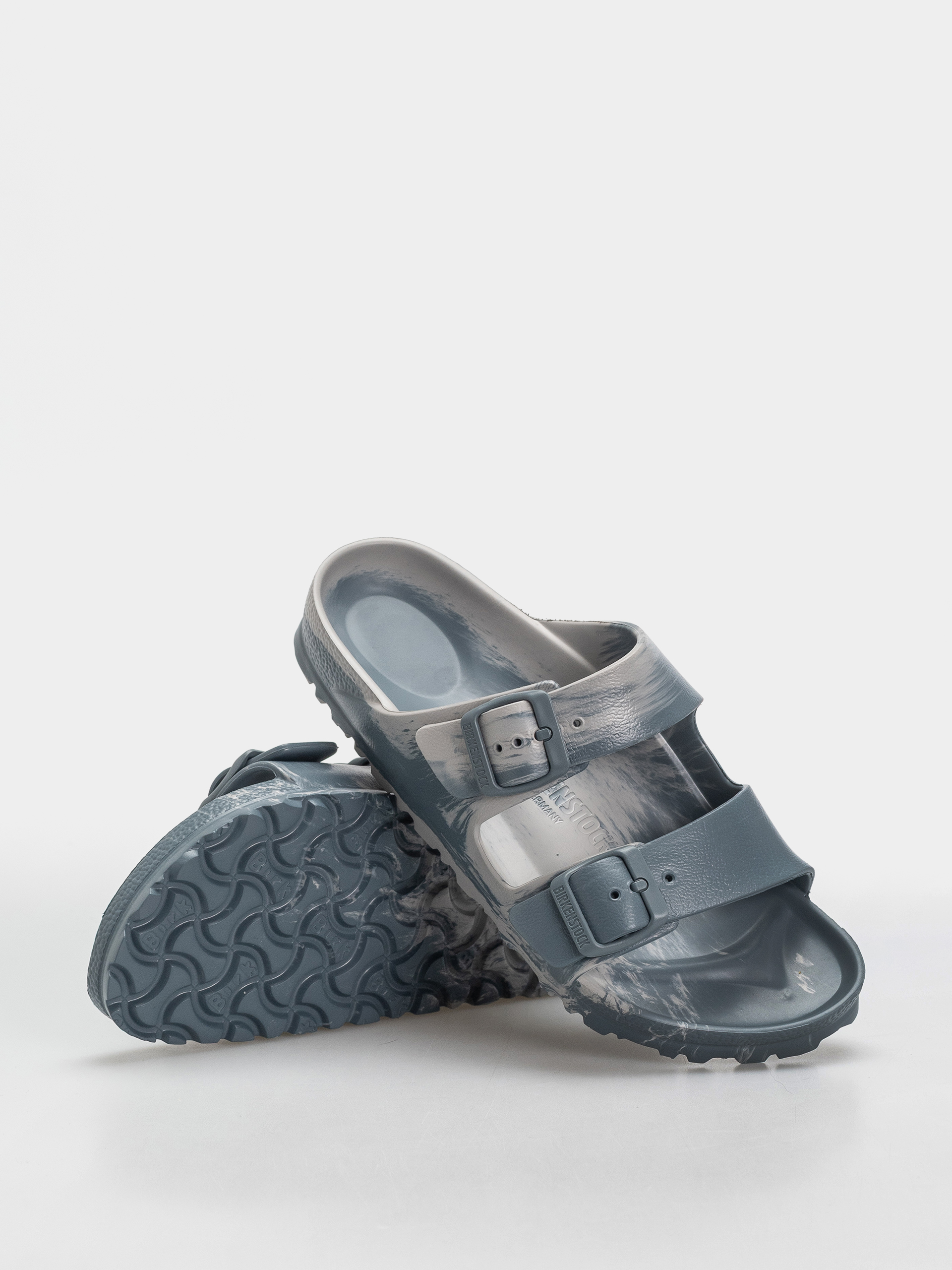 Birkenstock Arizona Essentials EVA Narrow Flip-flops (basalt gray/stone coin multi)