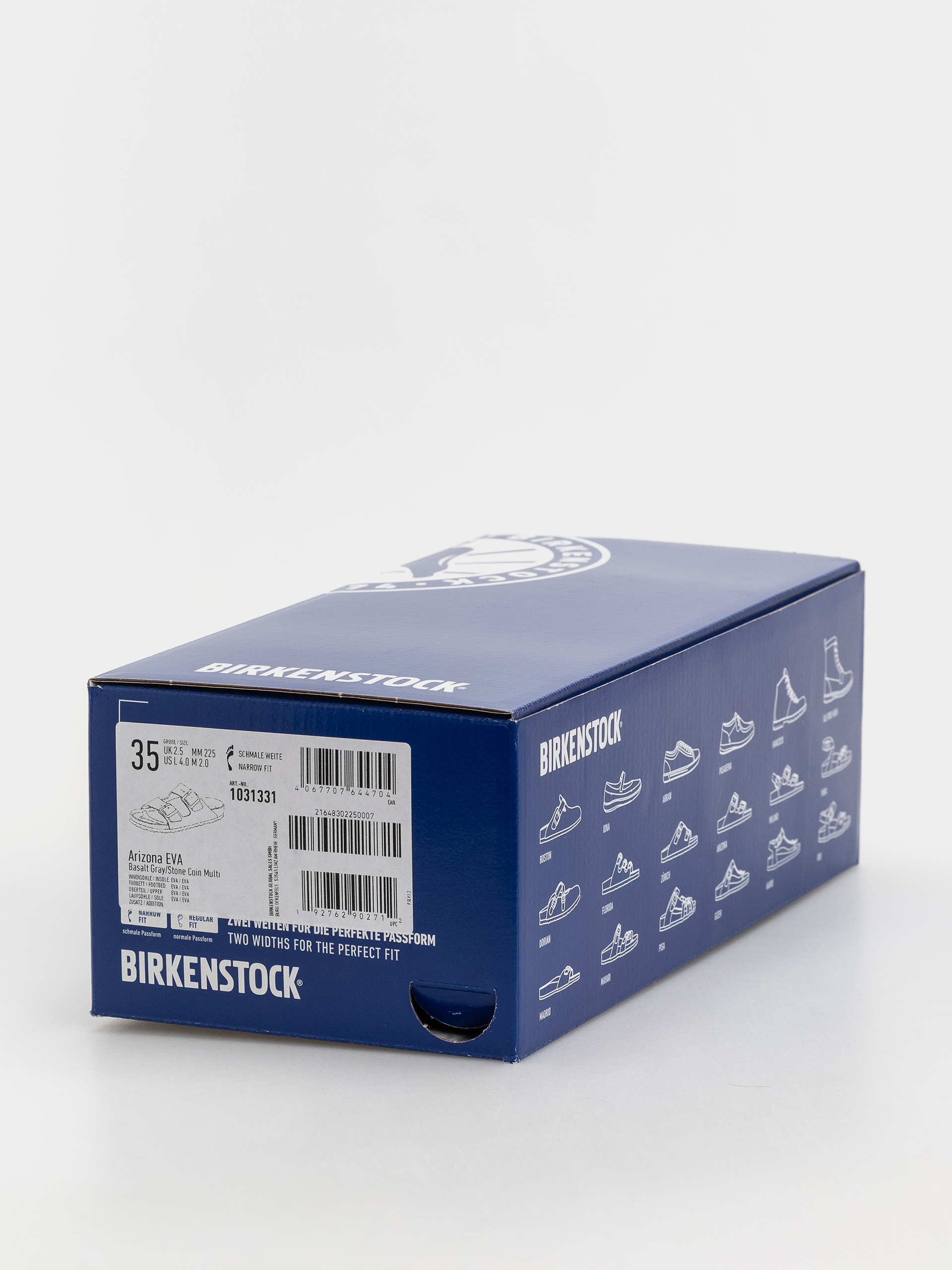 Birkenstock Arizona Essentials EVA Narrow Flip-flops (basalt gray/stone coin multi)