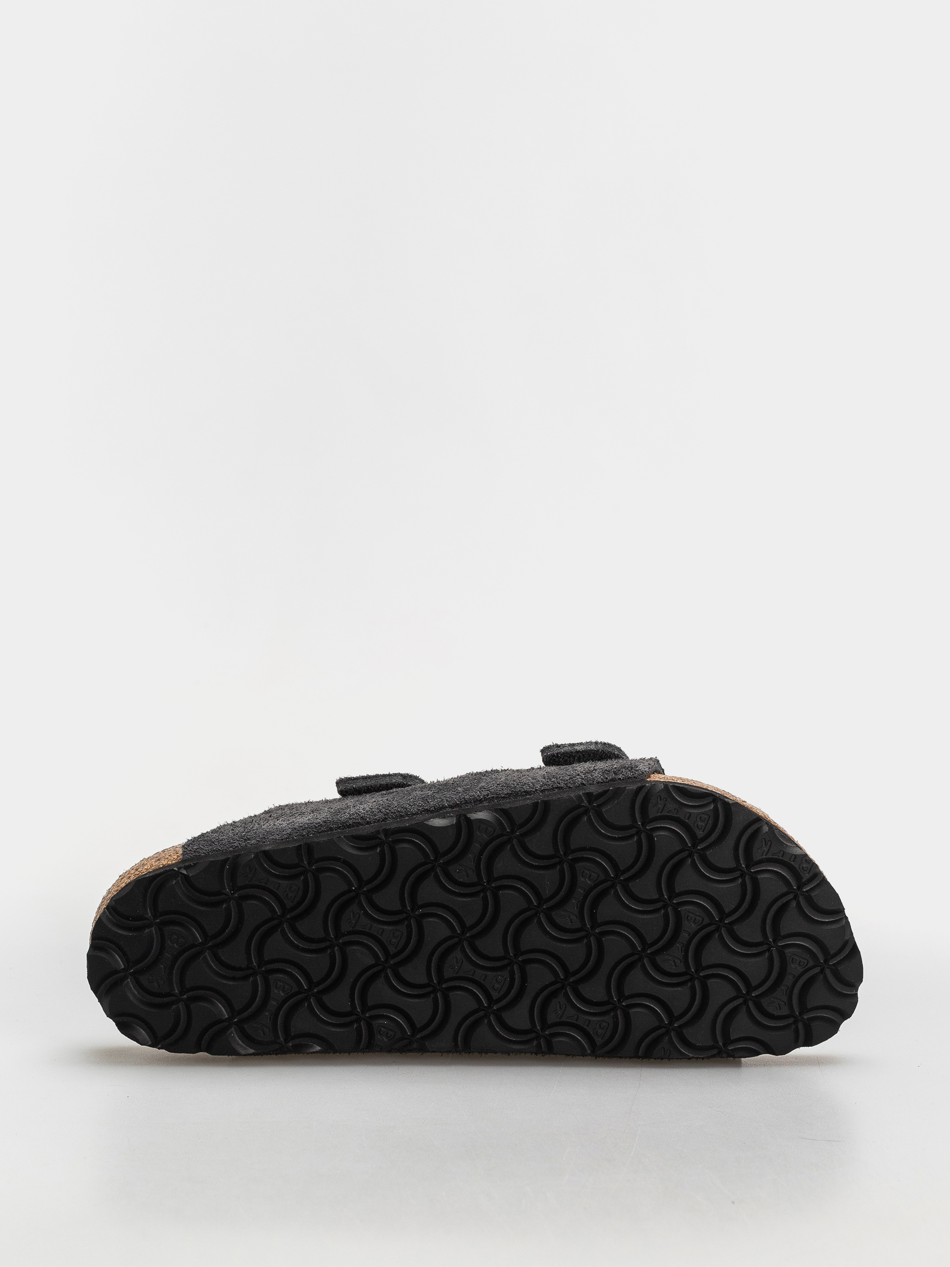 Birkenstock Arizona Suede Leather Narrow Flip-flops (charcoal)