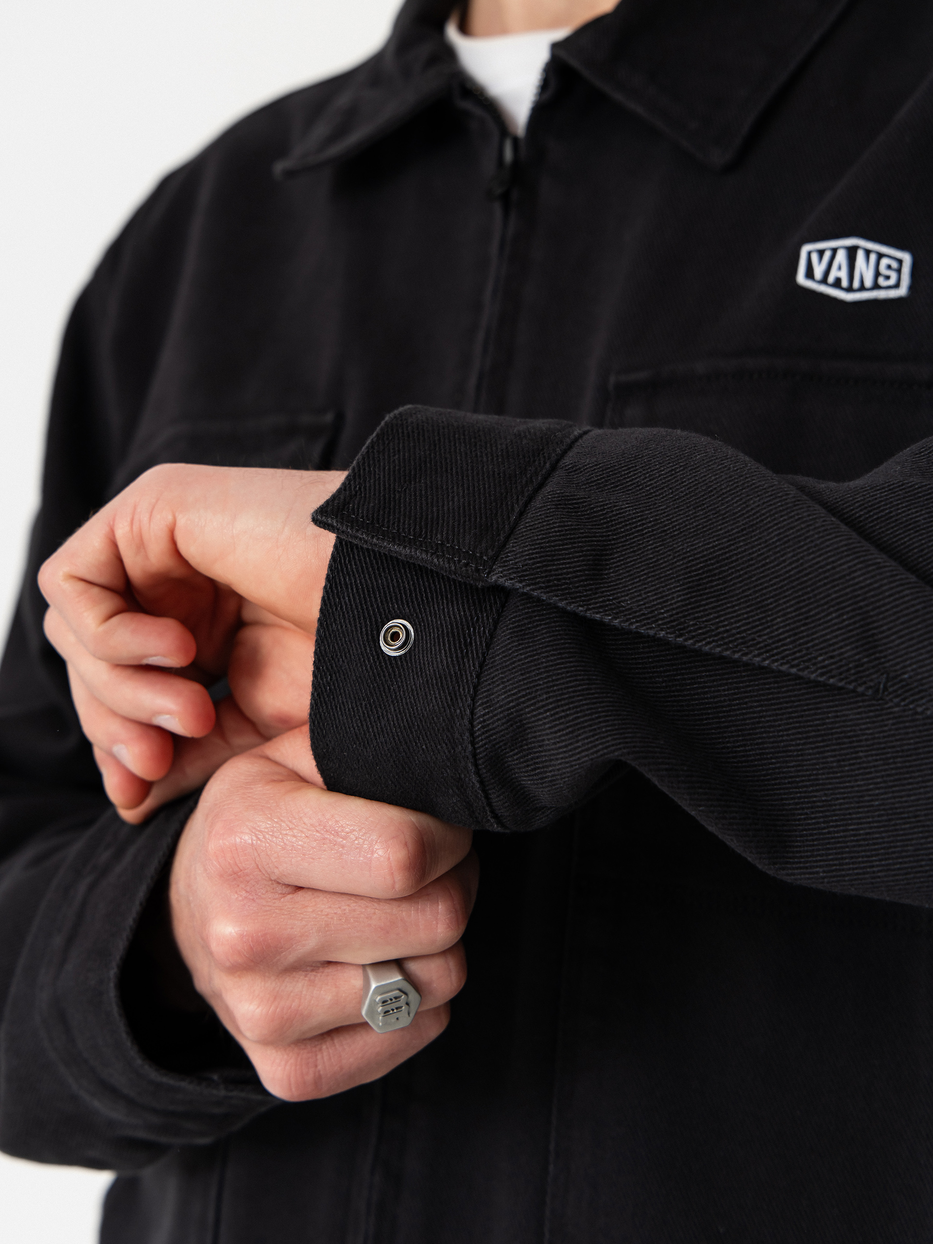 VAN JACKET INC. 皿 ③ Vans Mcavoy Zip Station Jacket - black (black)