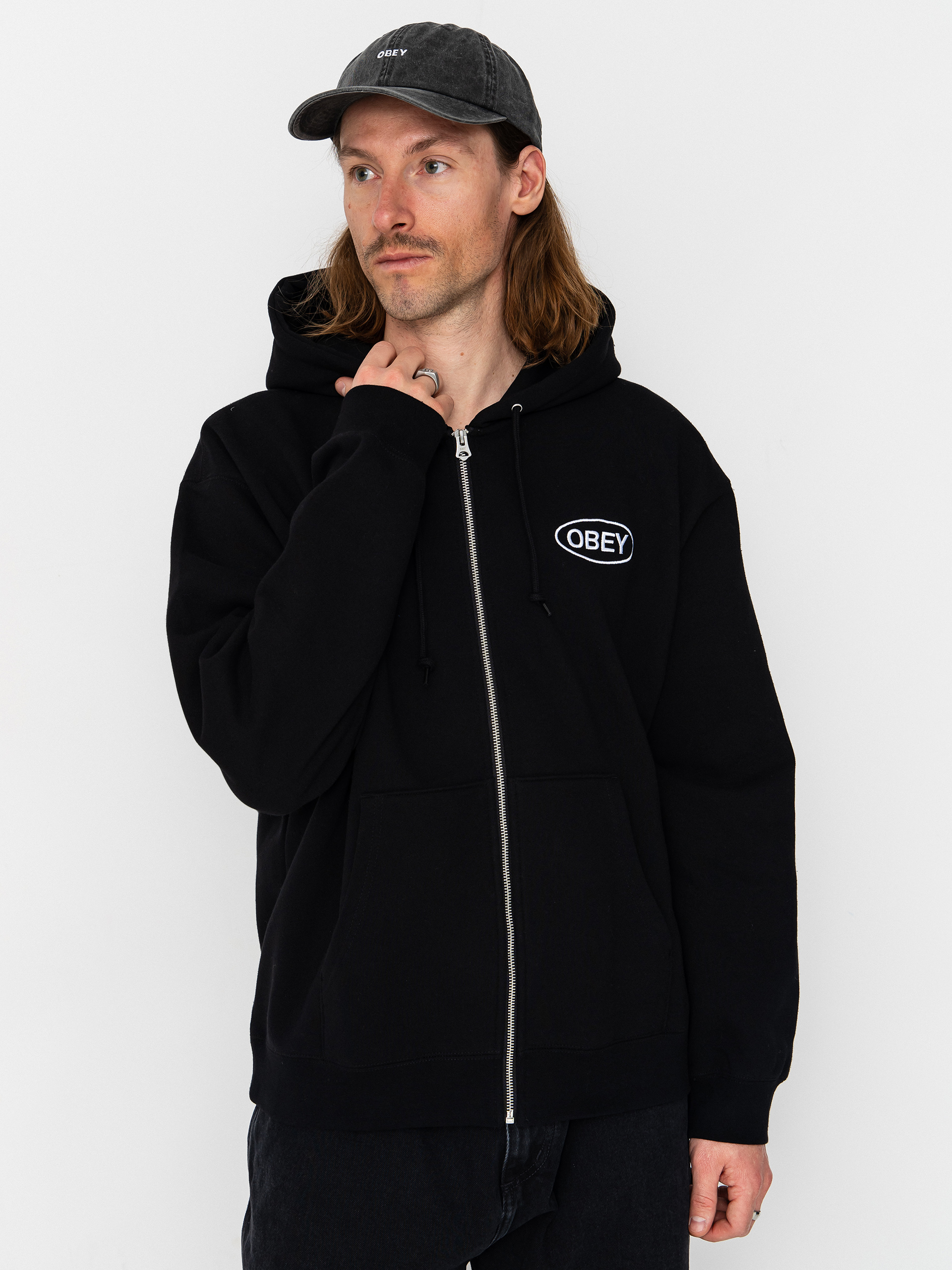 Stussy Basic ZHD Hoodie - black (black)