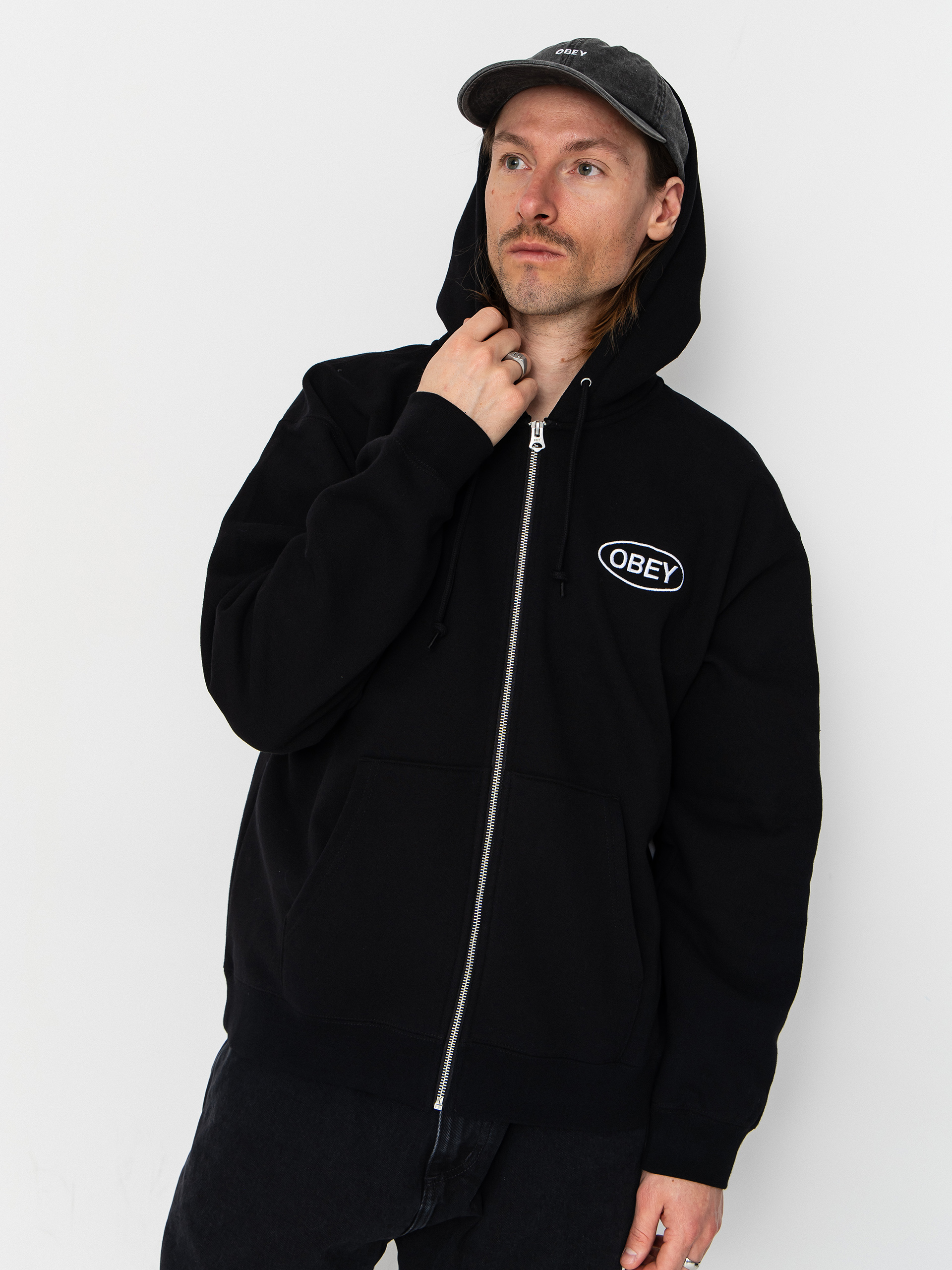 OBEY Oval ZHD Hoodie (black)