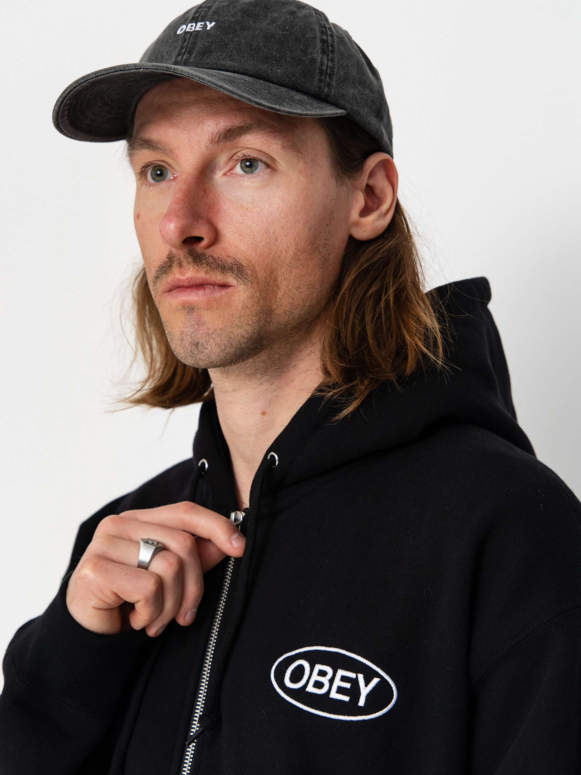 OBEY Oval ZHD Hoodie (black)