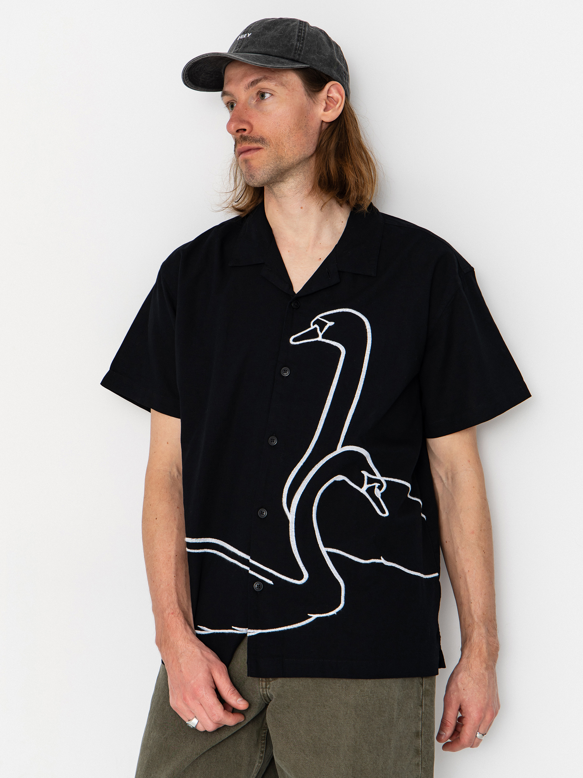 OBEY Cliff Hemd (black)