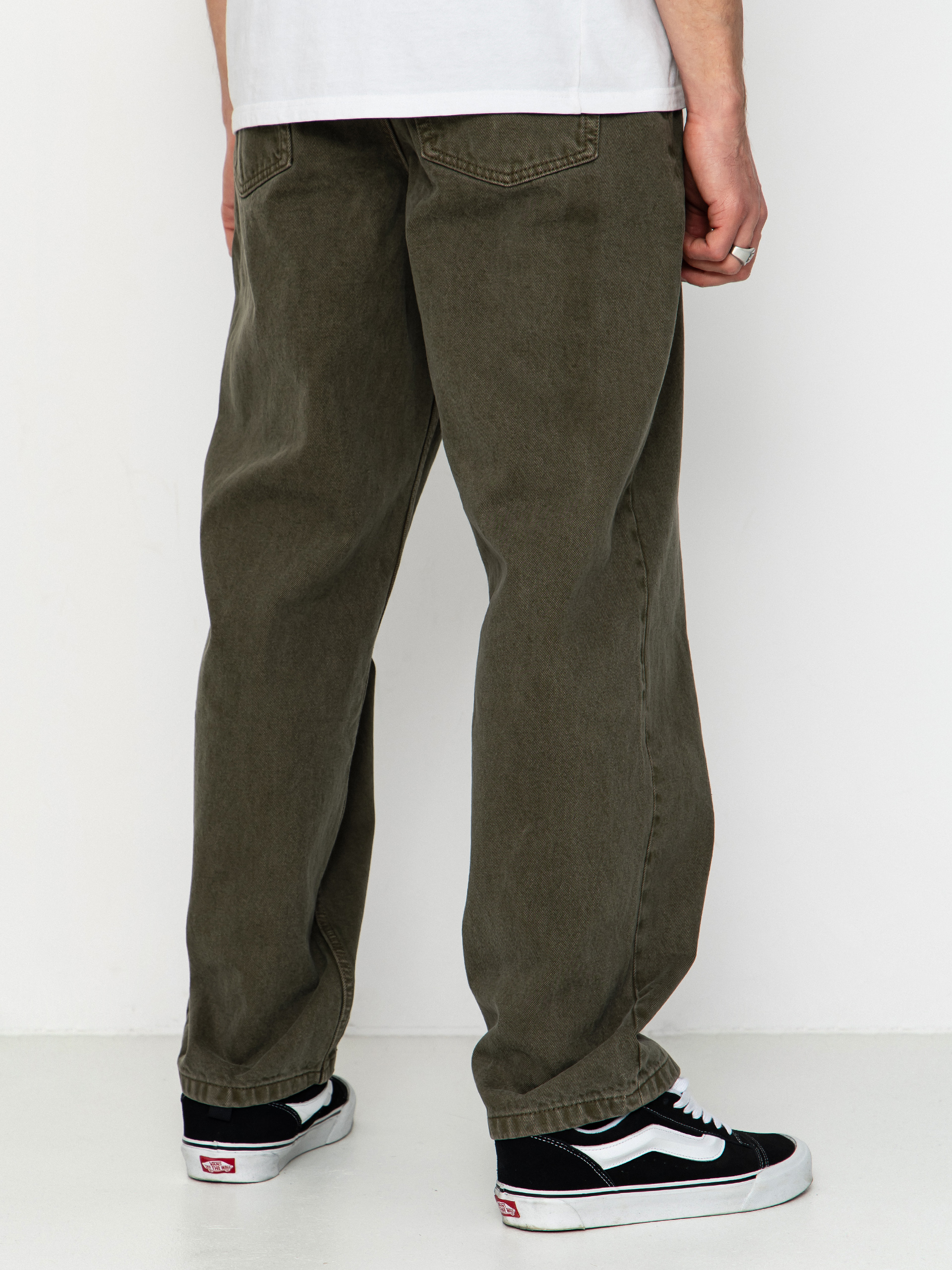 Vans Check 5 Loose Denim Pants (mossy olive)