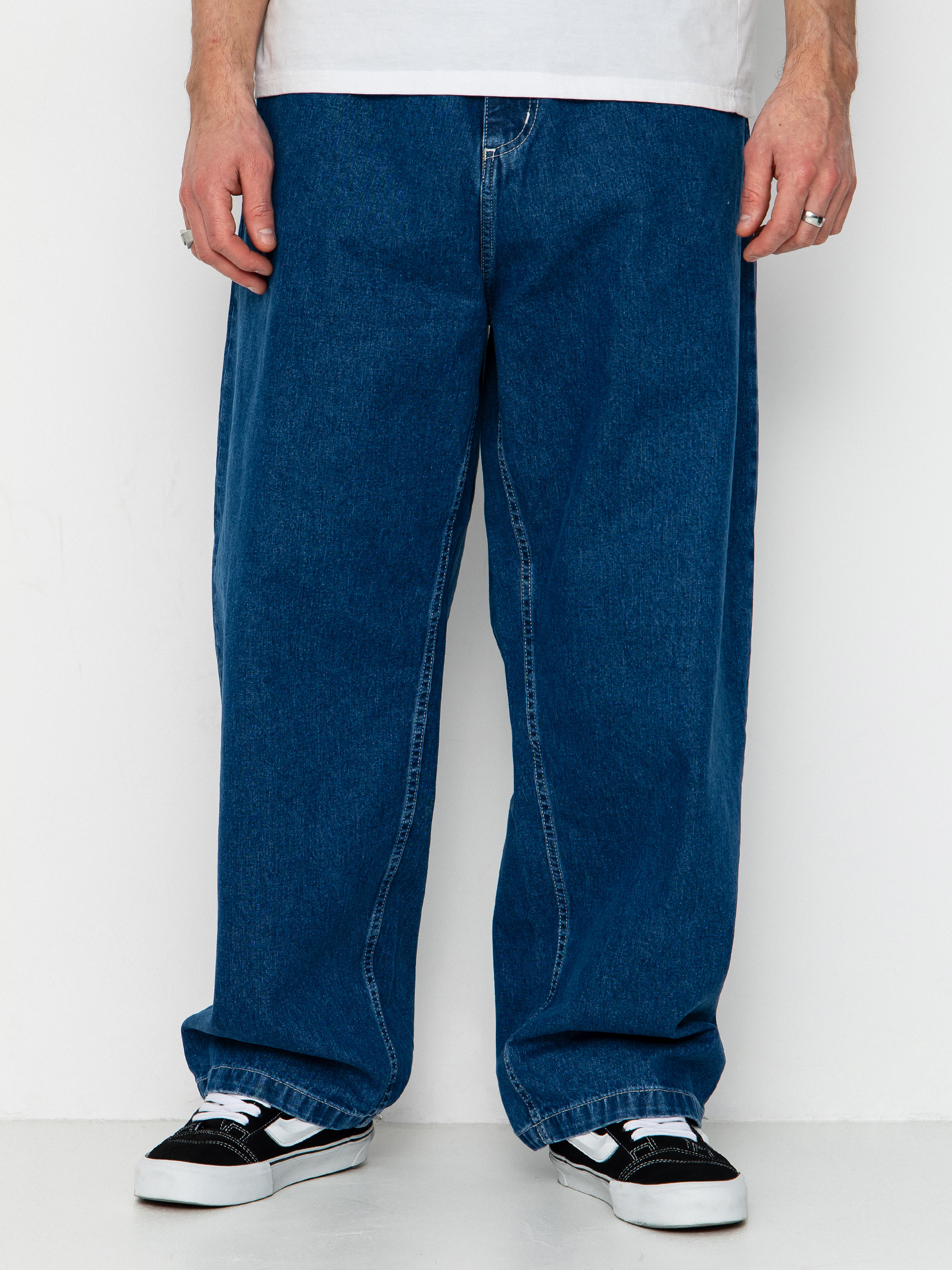 Carhartt WIP Brandon Pants - navy blue (blue/rinsed)
