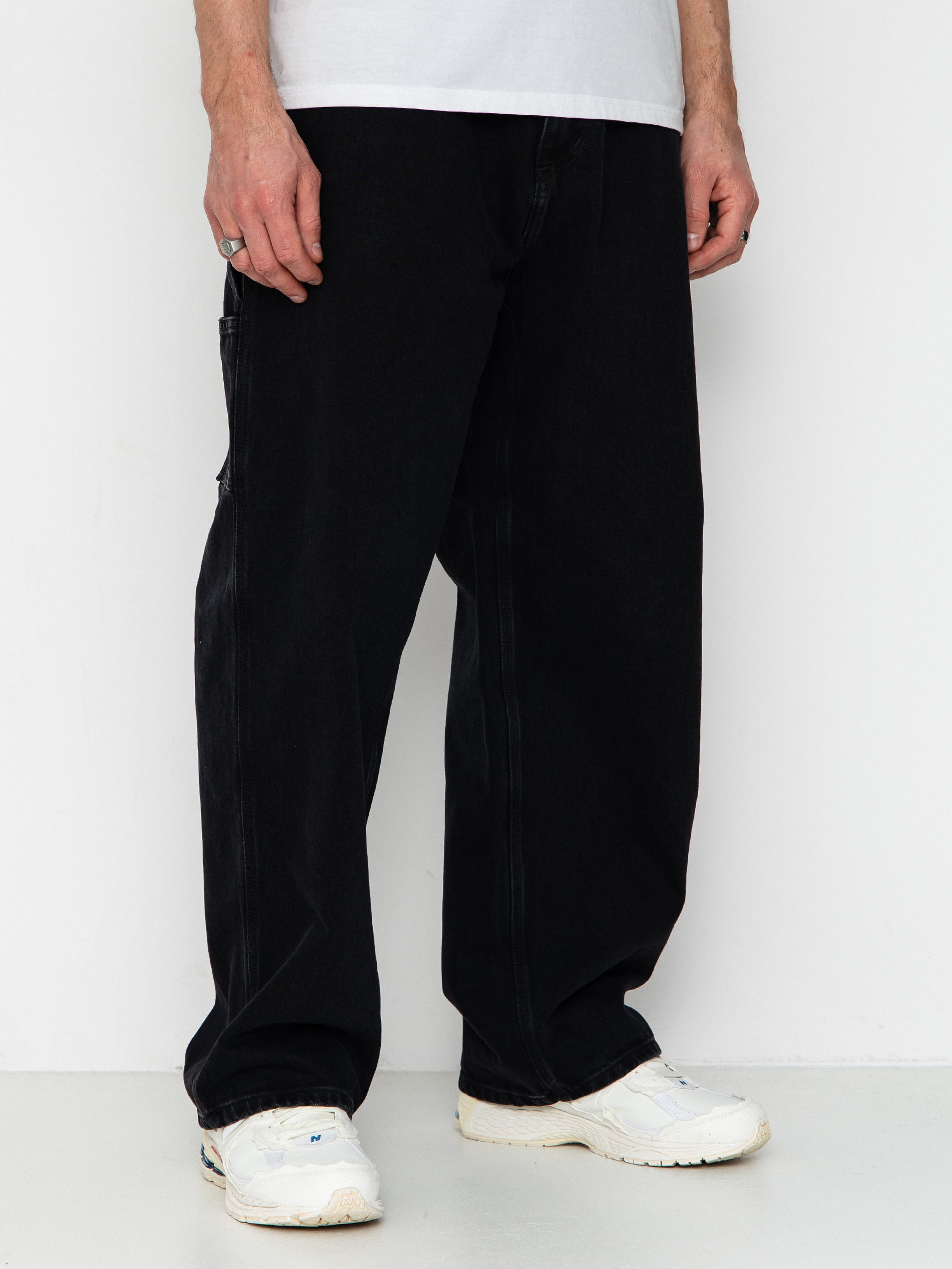 Carhartt WIP Belmont Pants - black (black stone washed)