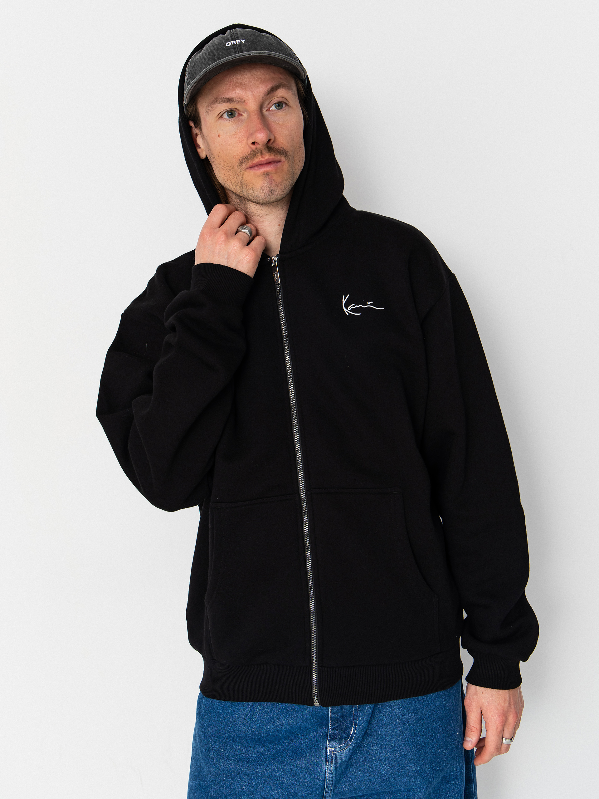 Karl Kani Chest Signature Essential ZHD Hoodie (dark grey)