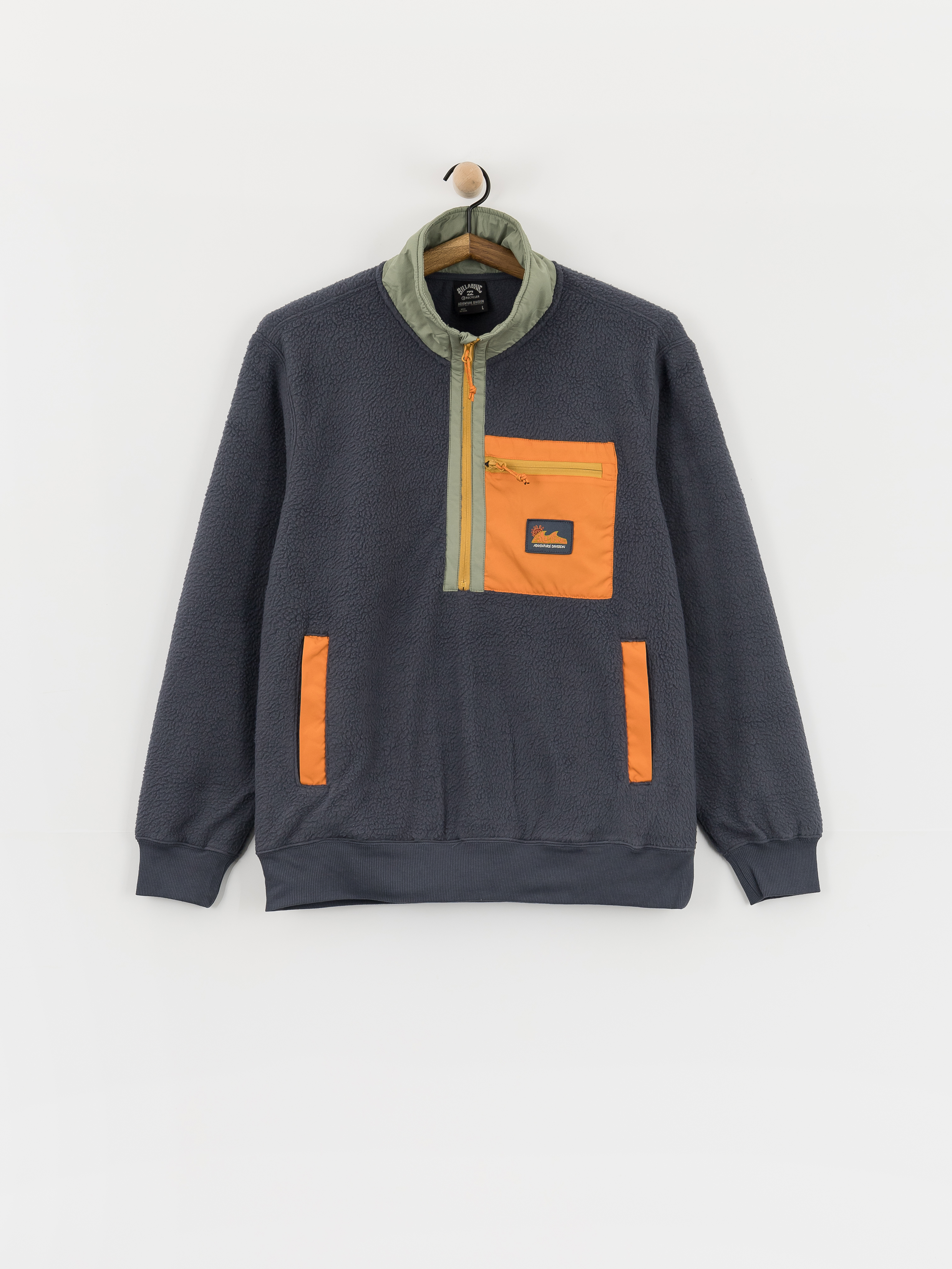 Patagonia Fleece Synchilla Snap-T - grey (nickel w/navy blue)