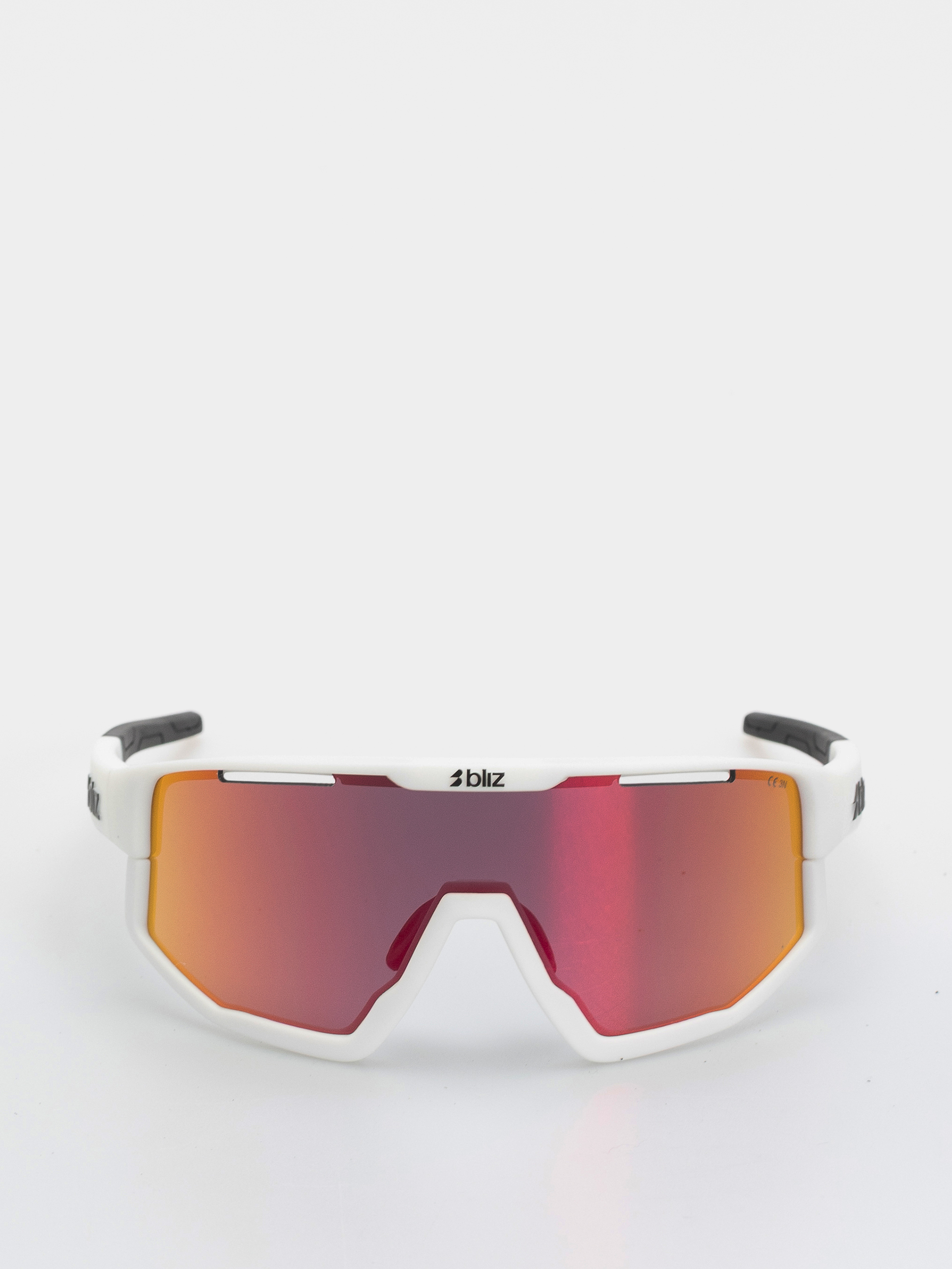 Bliz Fusion Sunglasses (matt white/matt white jawbone + spare jawbone in black/smoke w red multi)