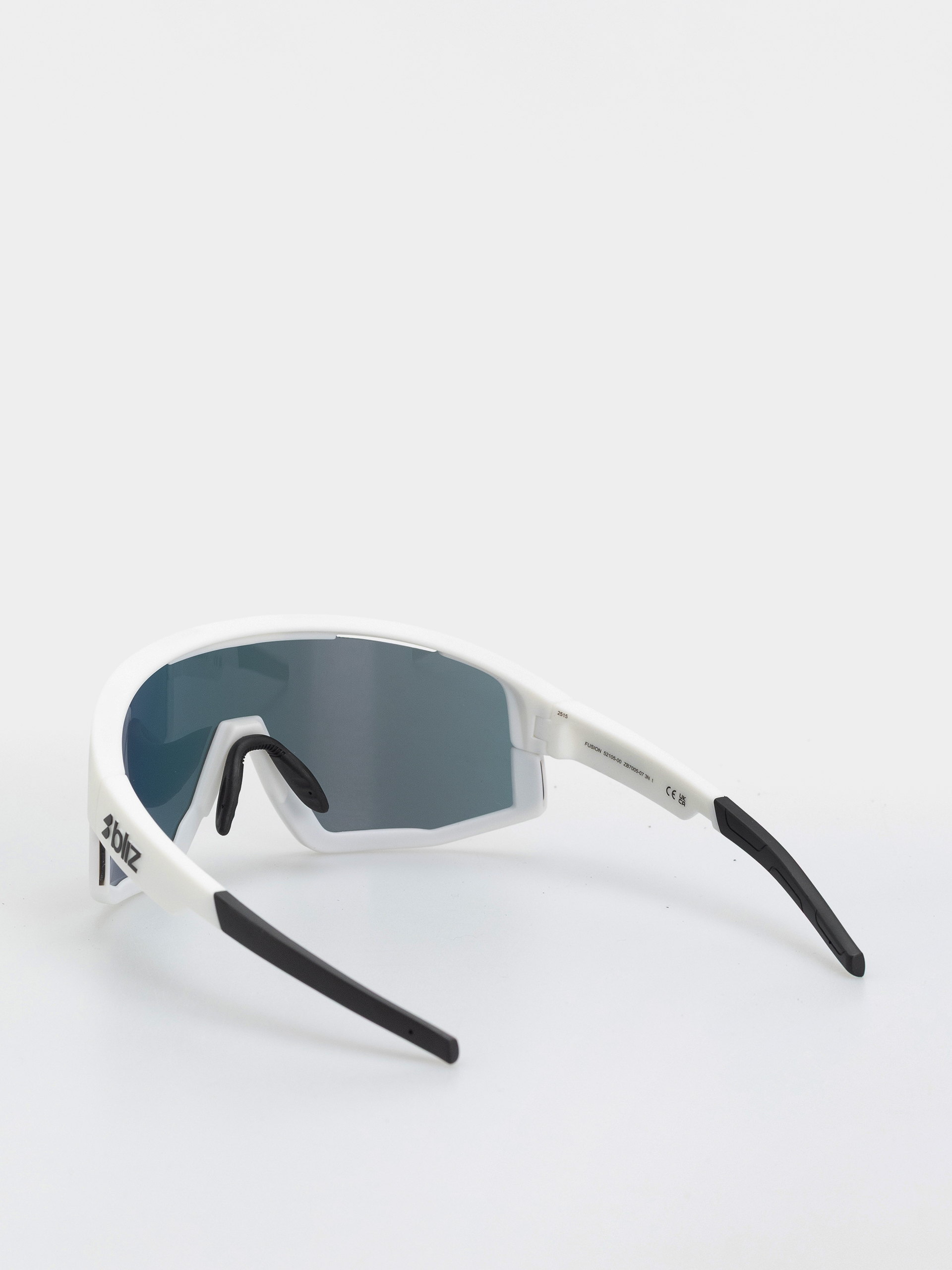 Bliz Fusion Sonnenbrille (matt white/matt white jawbone + spare jawbone in black/smoke w red multi)