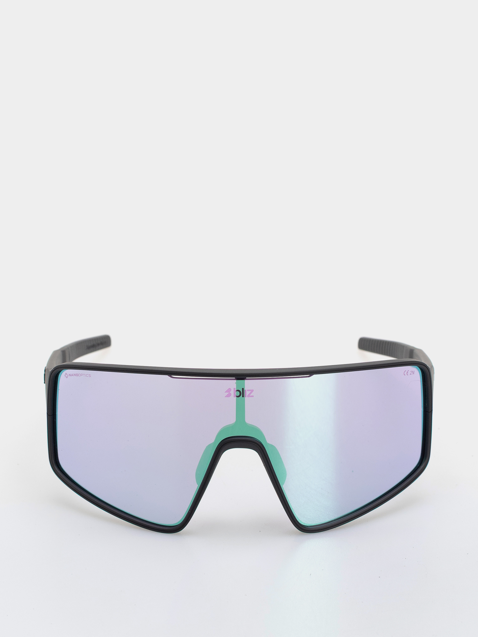 Bliz P001 Sunglasses (matt black/nano optics nordic light begonia - violet w blue multi)
