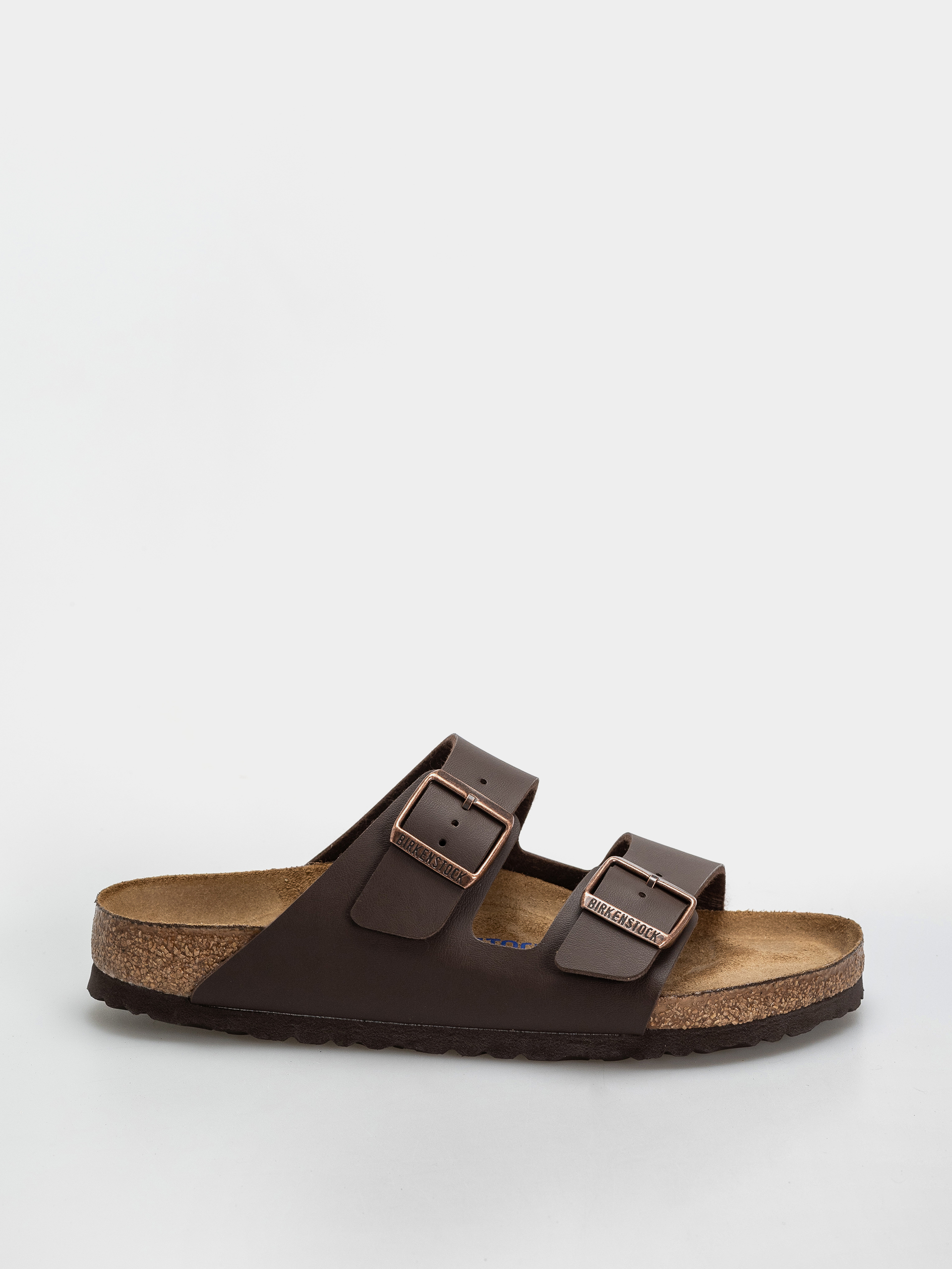 Birkenstock Arizona Soft Footbed Birko Flor Regular Flip-flops (dark brown)