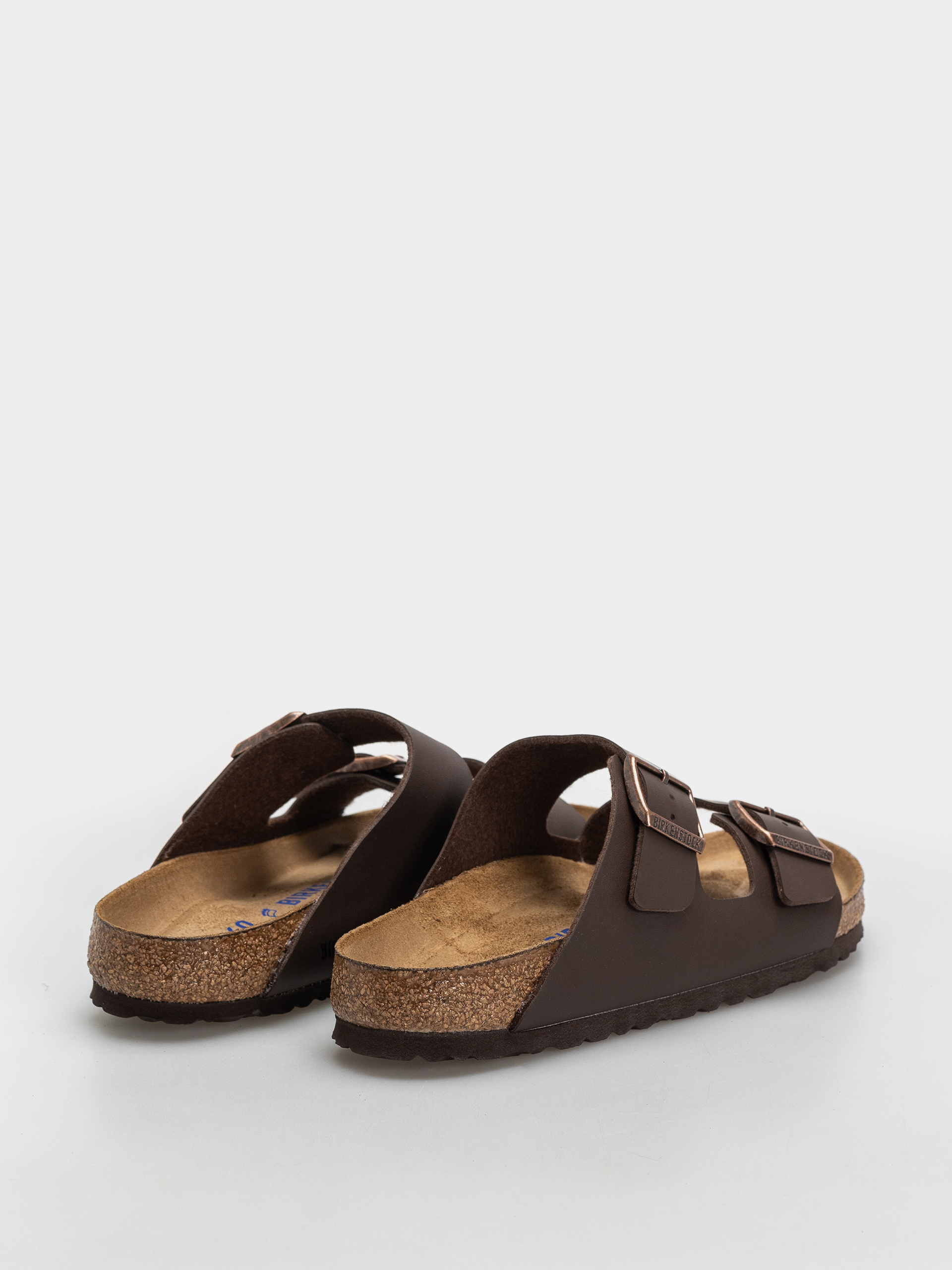 Birkenstock Arizona Soft Footbed Birko Flor Regular Flip-flops (dark brown)