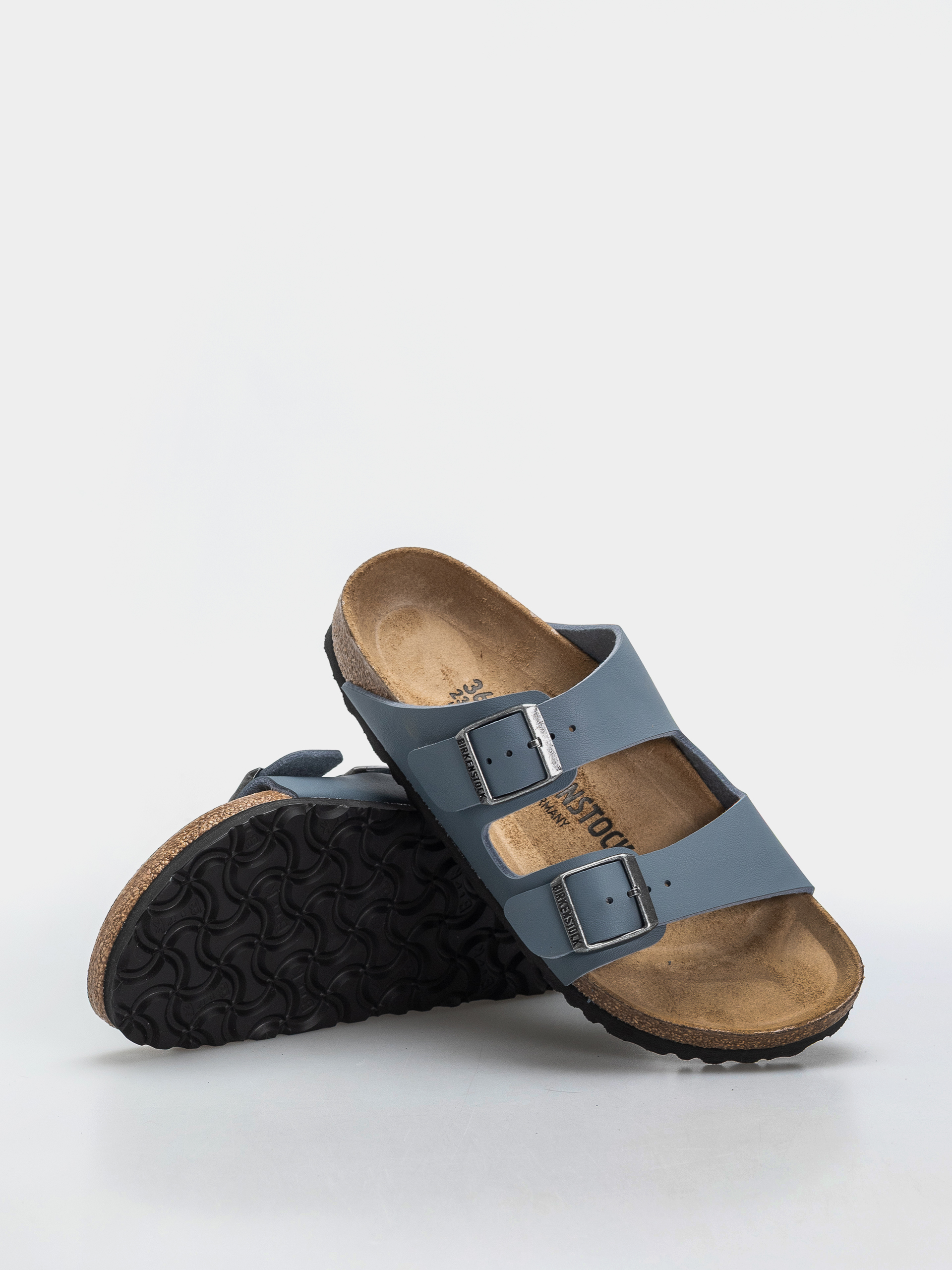 Birkenstock Arizona Birko Flor Narrow Flip-flops (basalt gray)