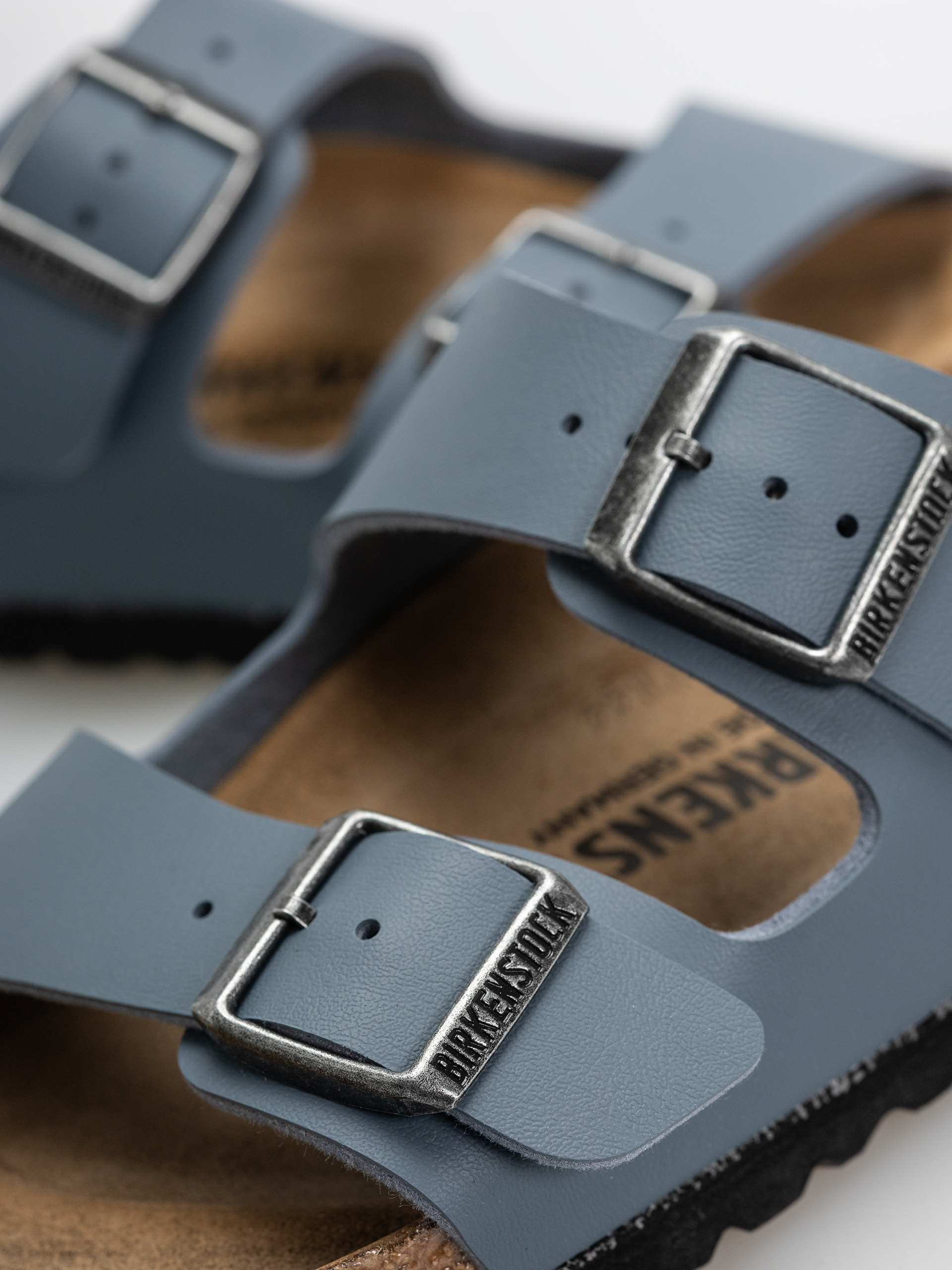 Birkenstock Arizona Birko Flor Narrow Flip Flops (basalt gray)