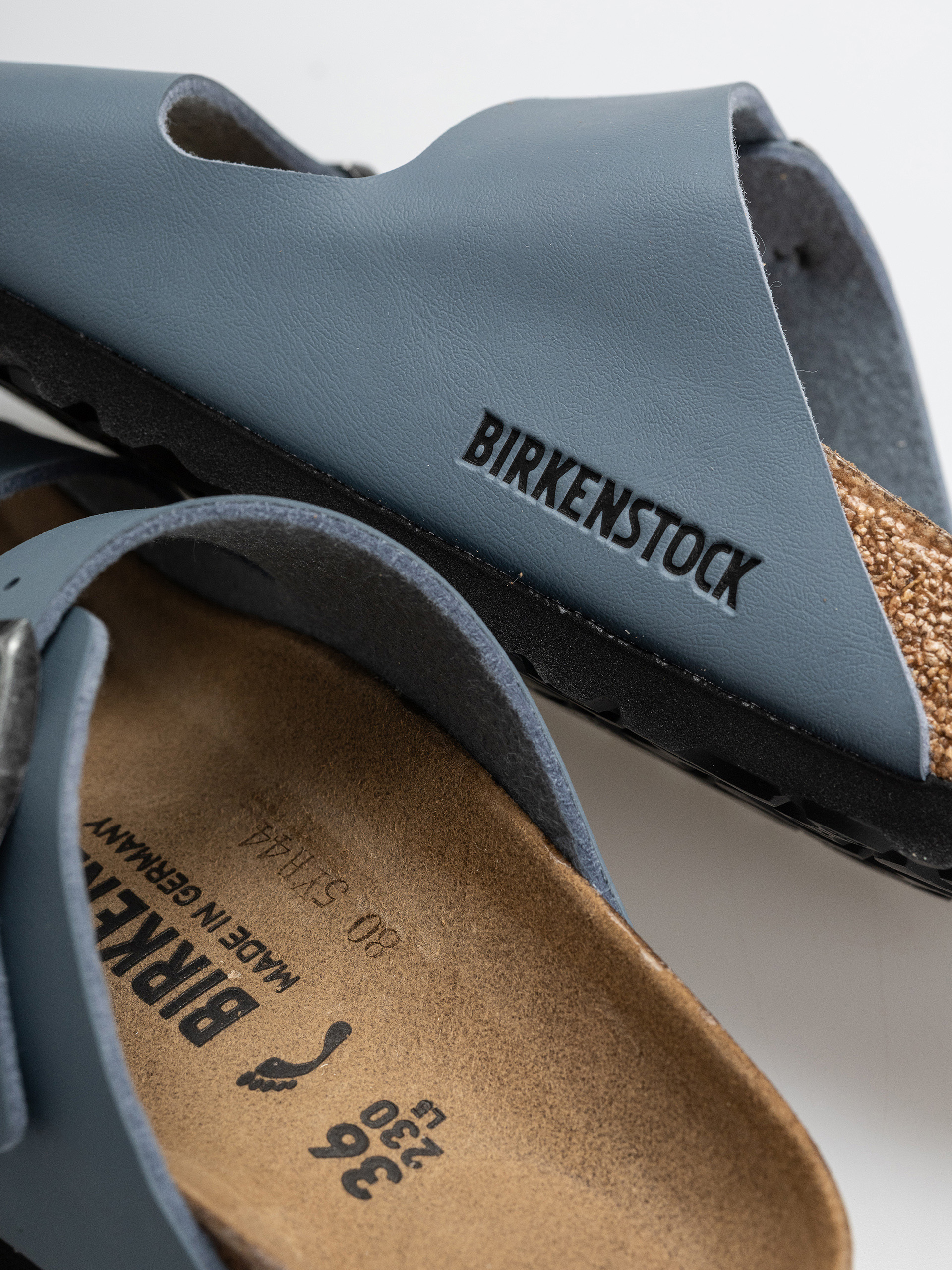 Birkenstock Arizona Birko Flor Narrow Flip-flops (basalt gray)