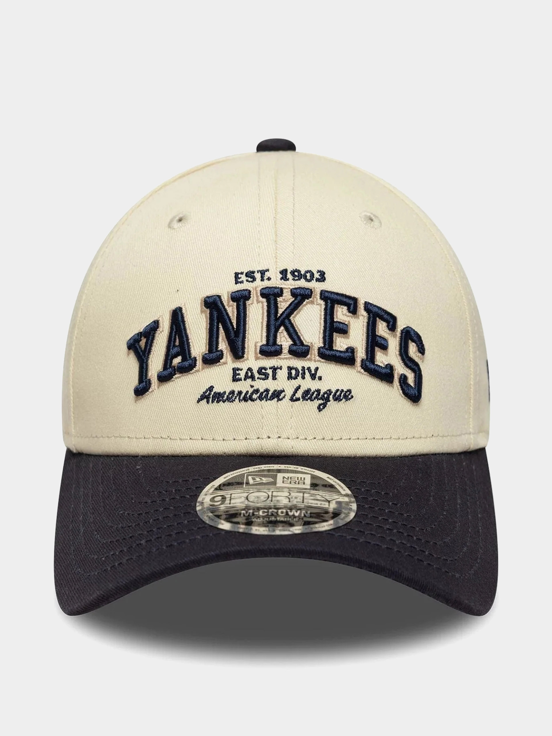 New Era Cap Wordmark 9Forty Mc New York Yankees (light cream/navy)