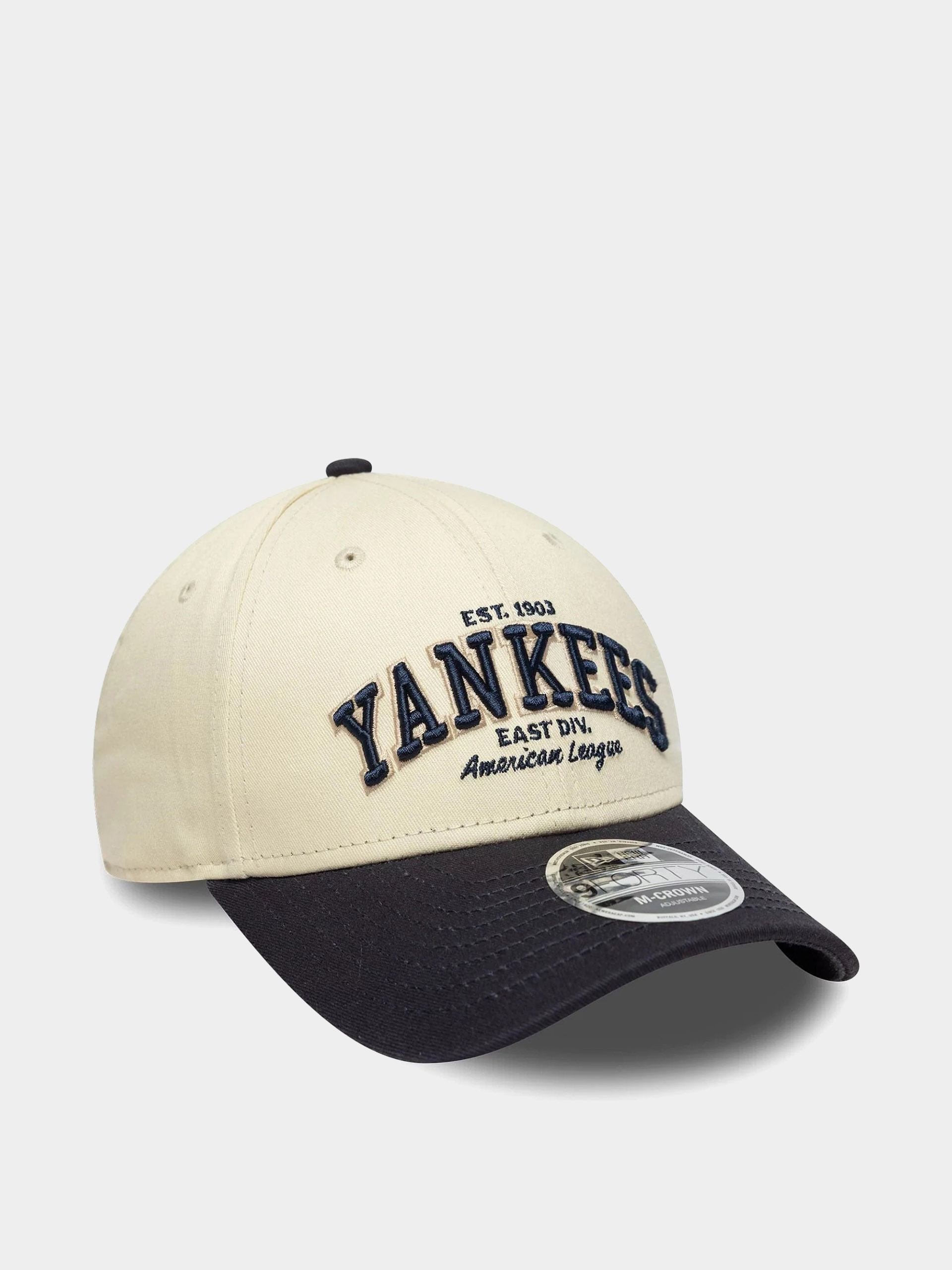 New Era Cap Wordmark 9Forty Mc New York Yankees (light cream/navy)