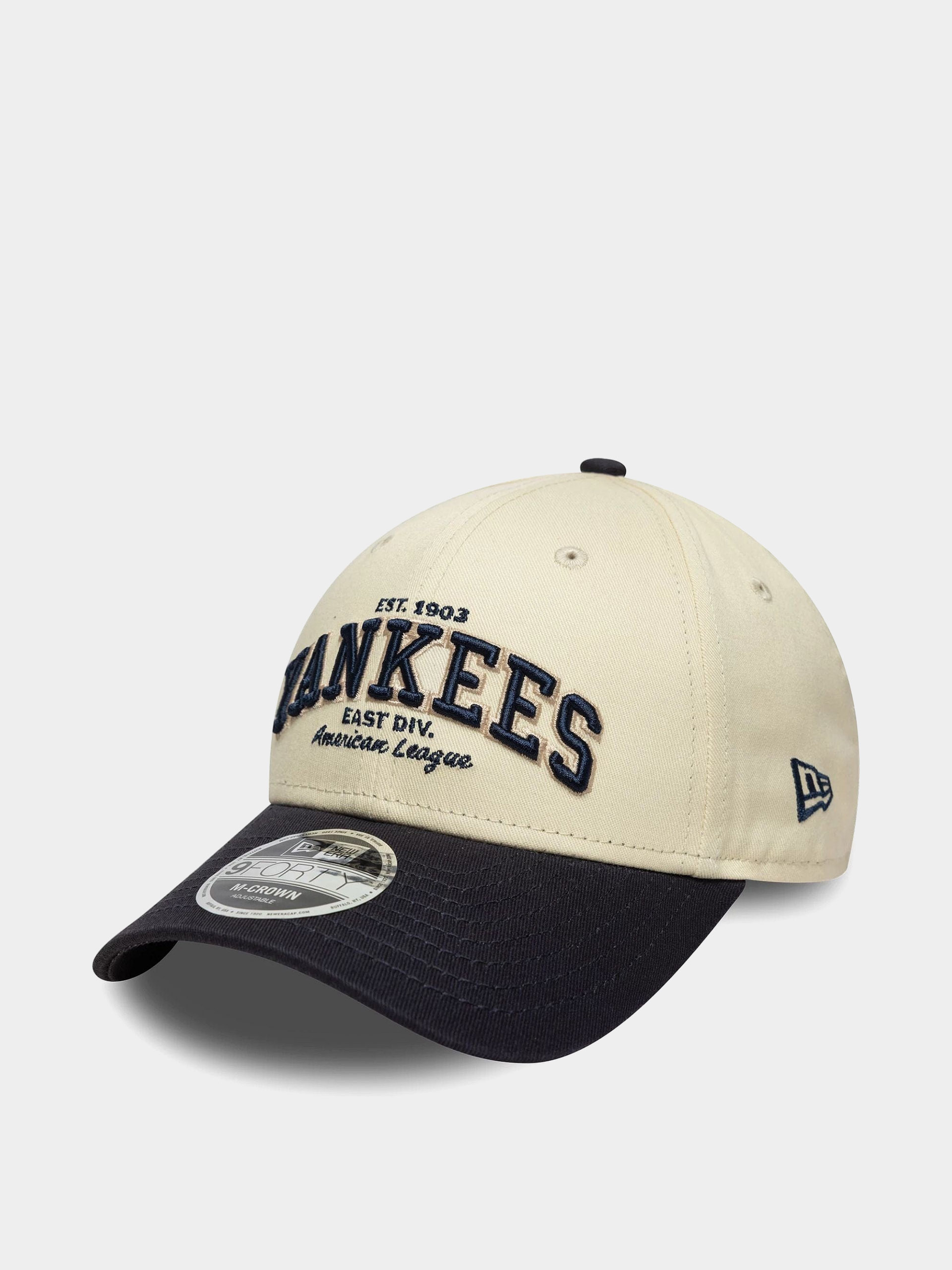 New Era Cap Wordmark 9Forty Mc New York Yankees - navy blue, beige